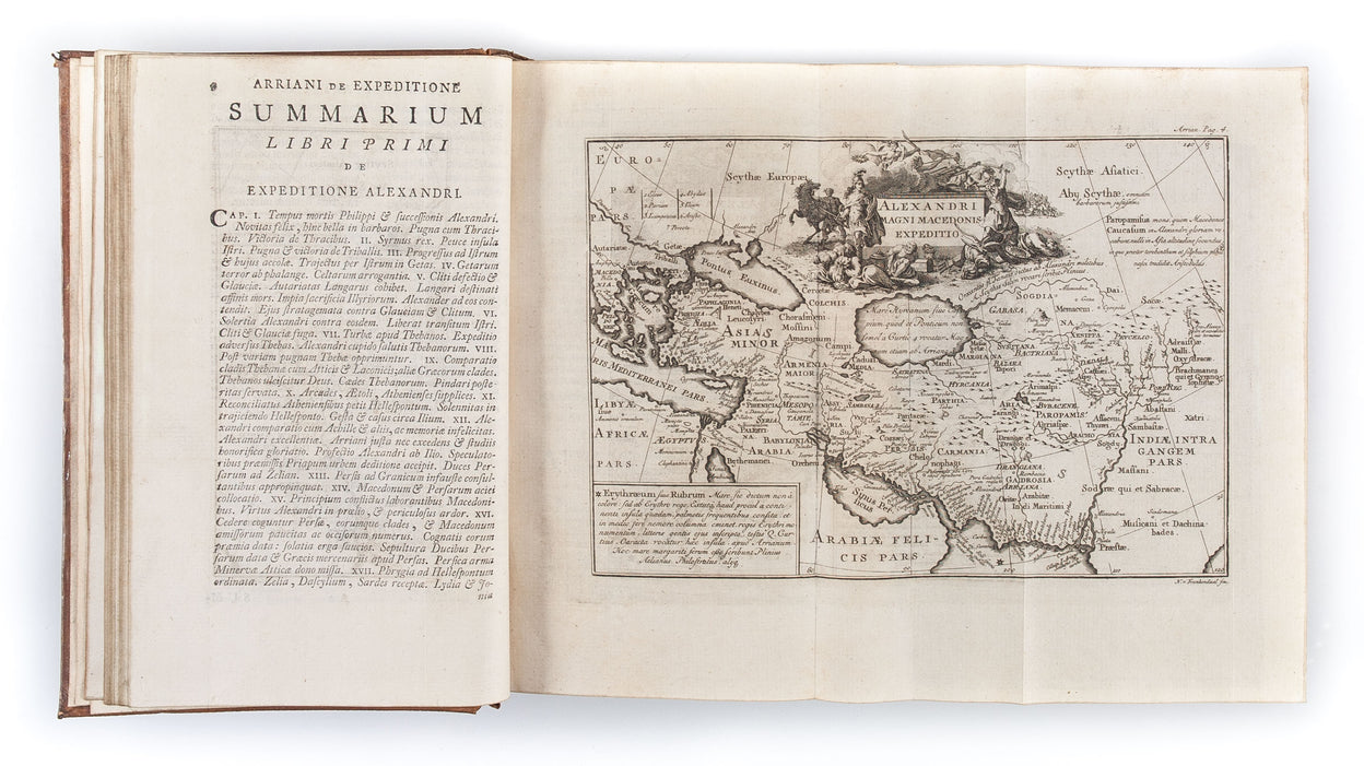 Expeditionis Alexandri libri septem et historia indica...cum anntationibus...Georgii Raphelii, etc.