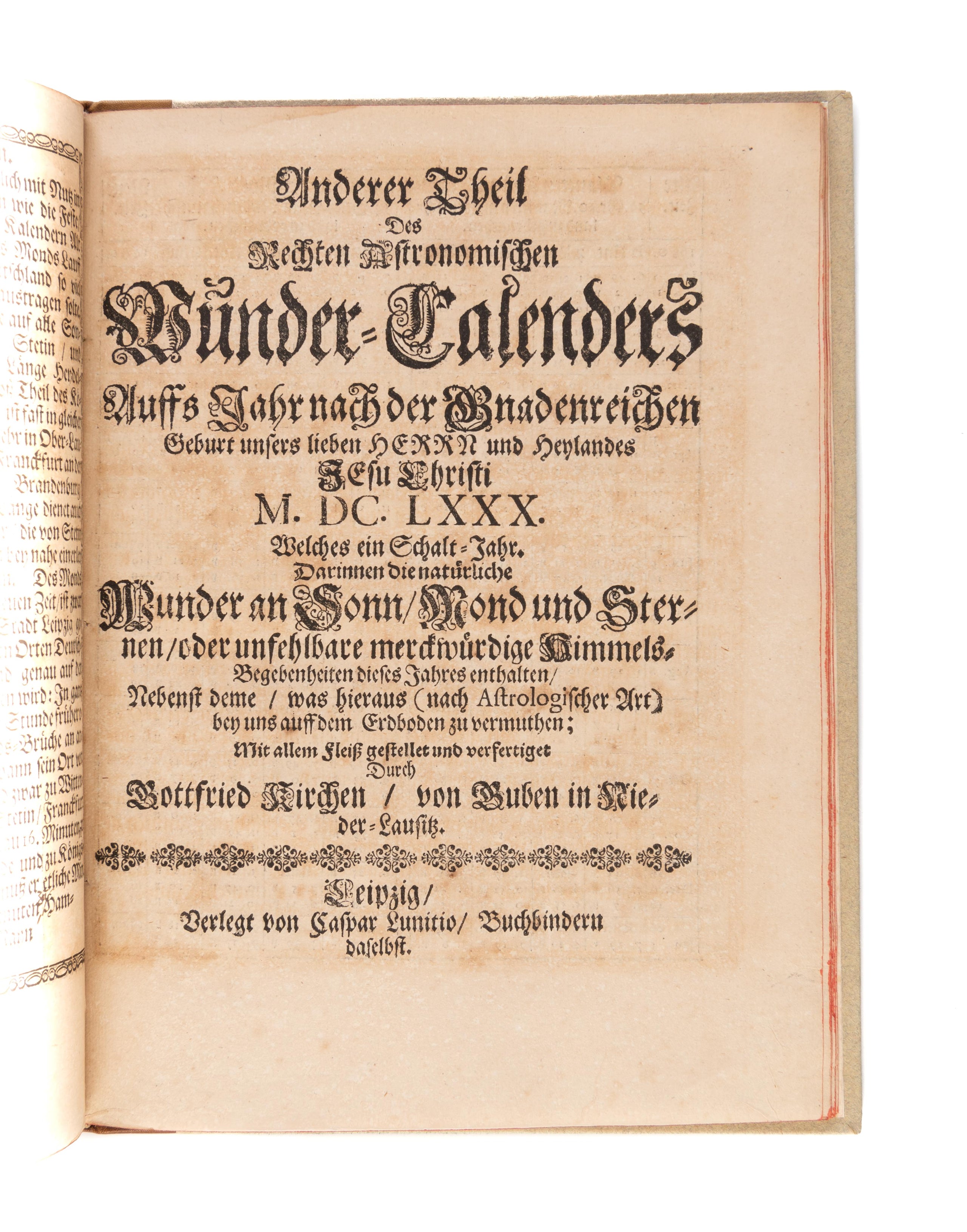 Alter und neuer rechter Astronomische Wunder-Kalender