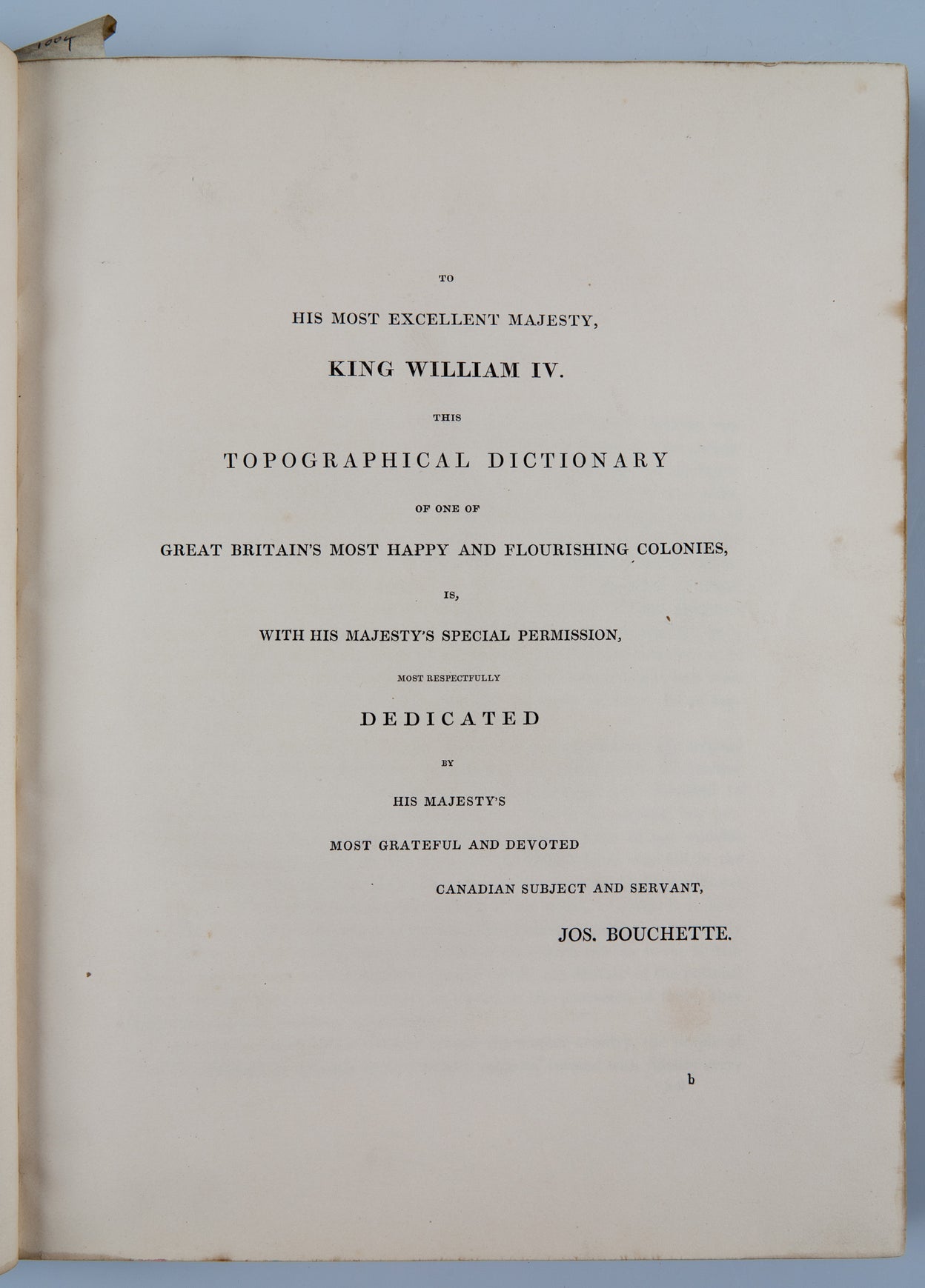 A Topographical Dictionary of the Province of Lower Canada.