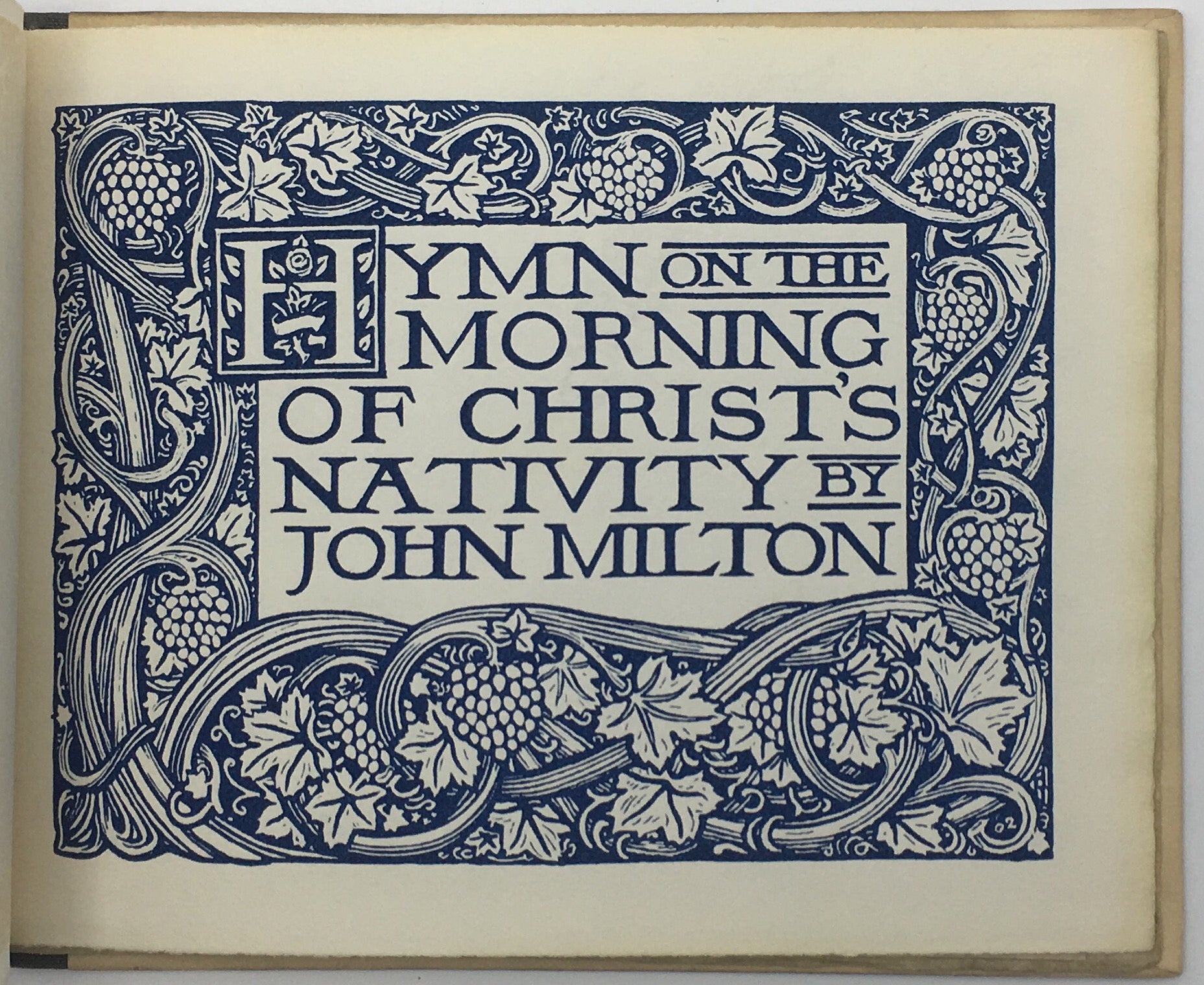 Hymn on the Morning of Christ's Nativity.