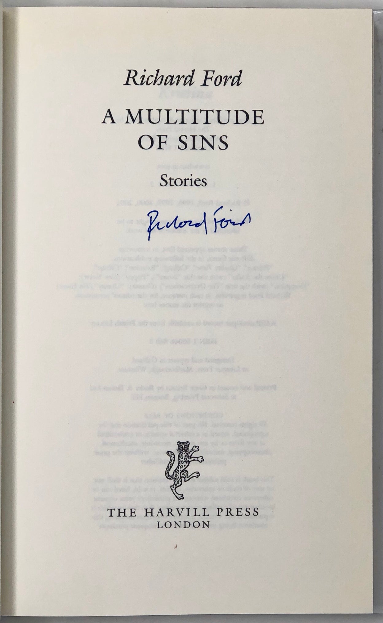 A Multitude of Sins.