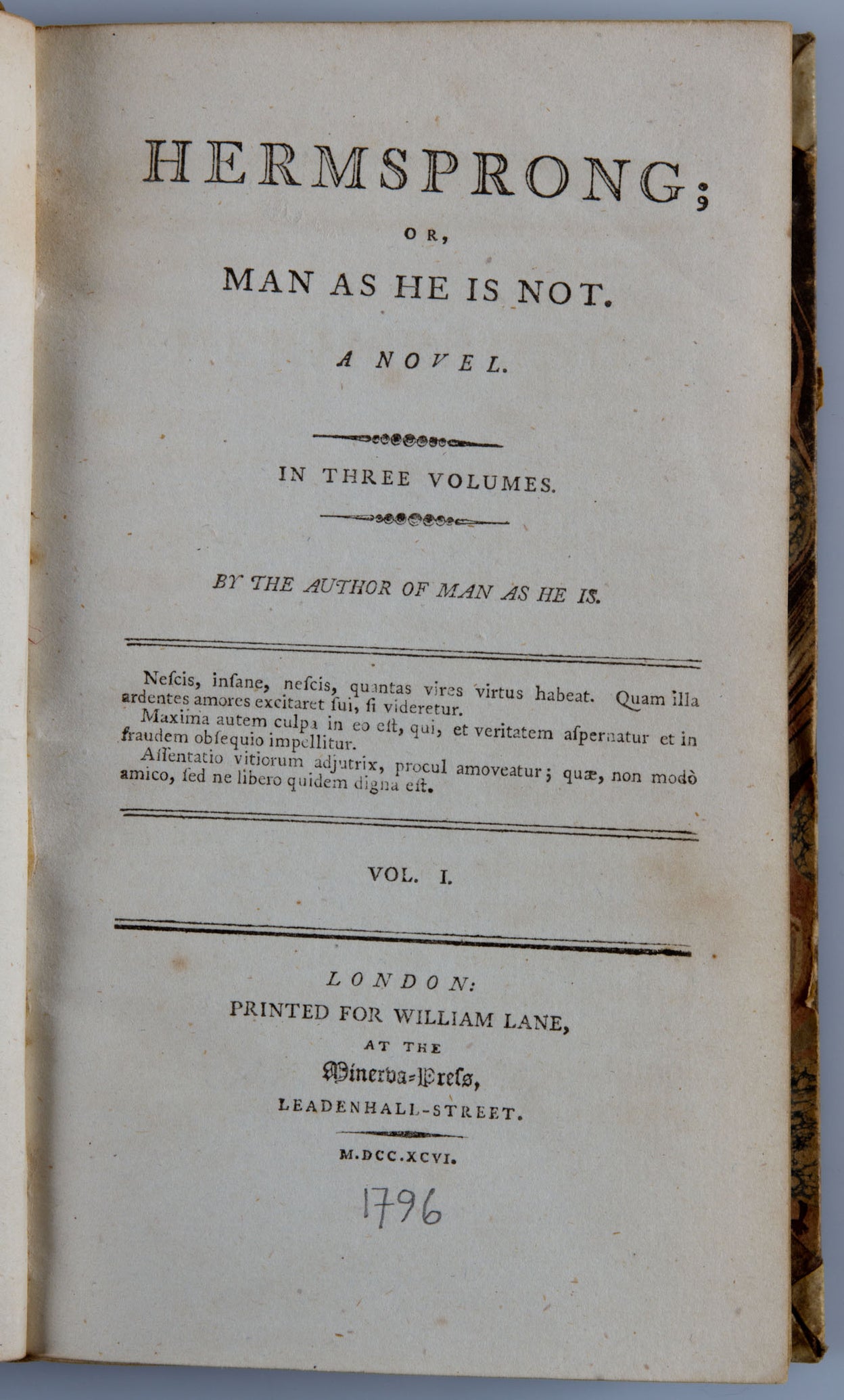 Hermsprong; or, man as he is not. A Novel.