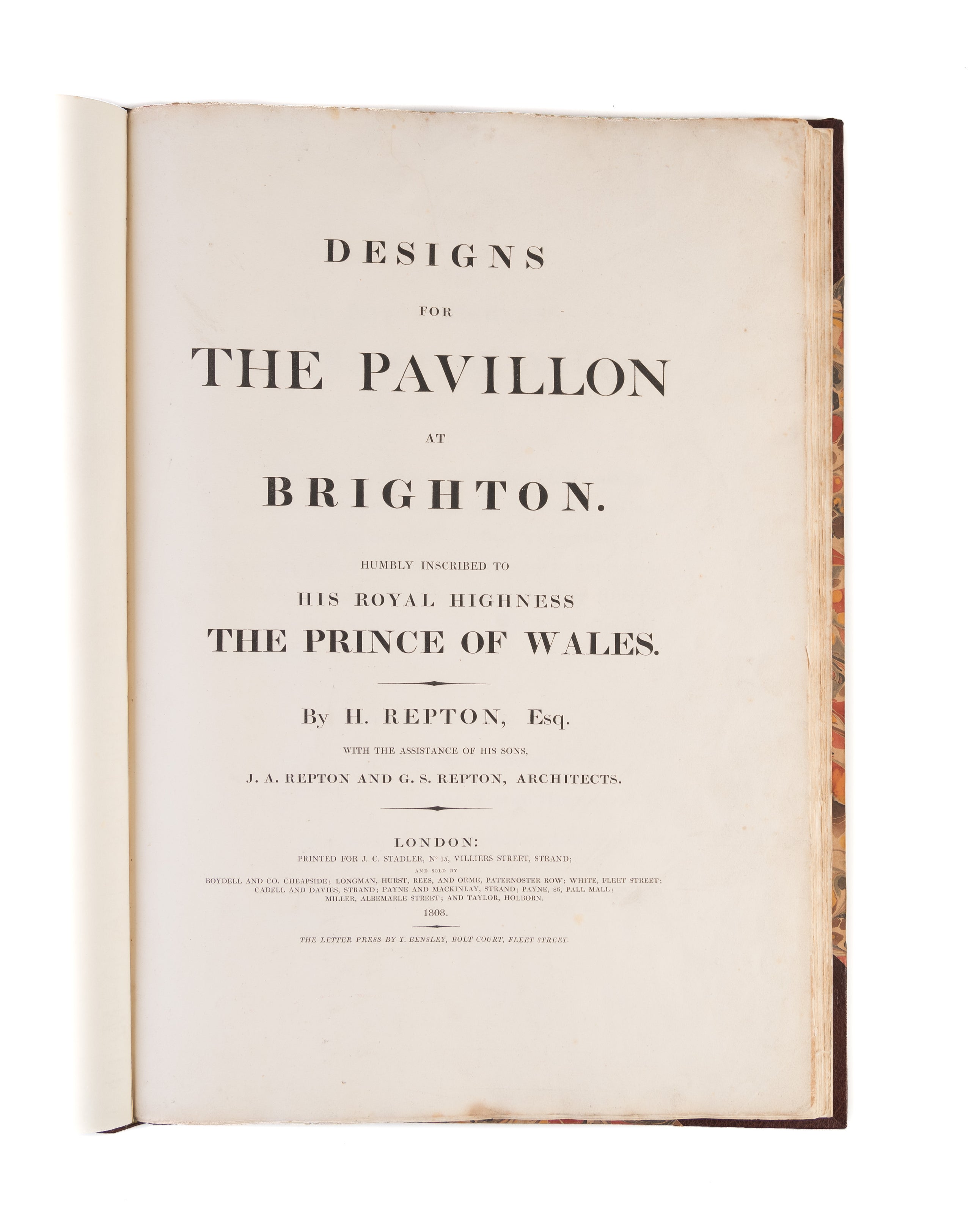 Designs for the Pavillon at Brighton.