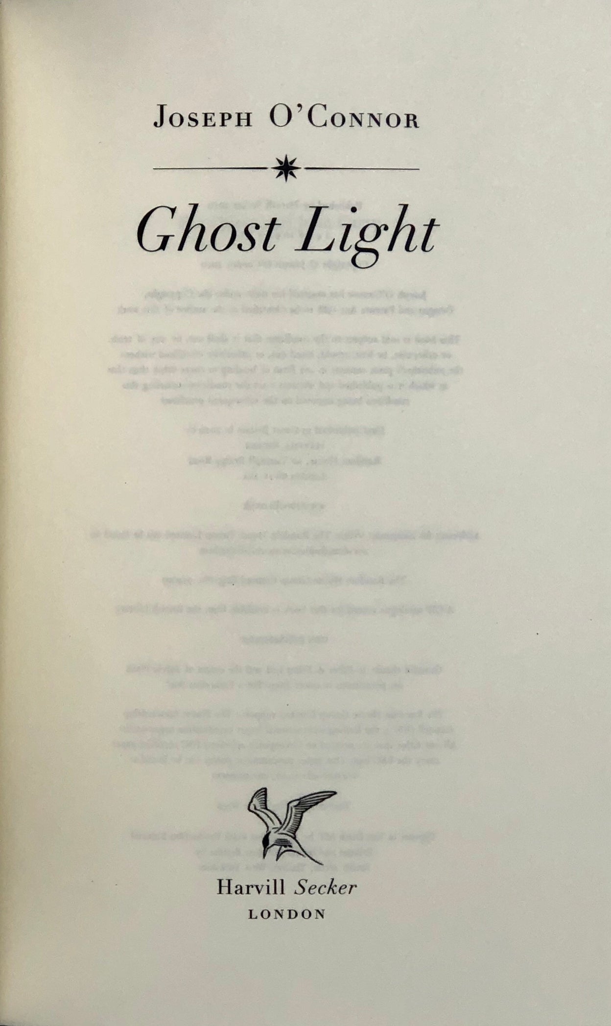 Ghost Light.