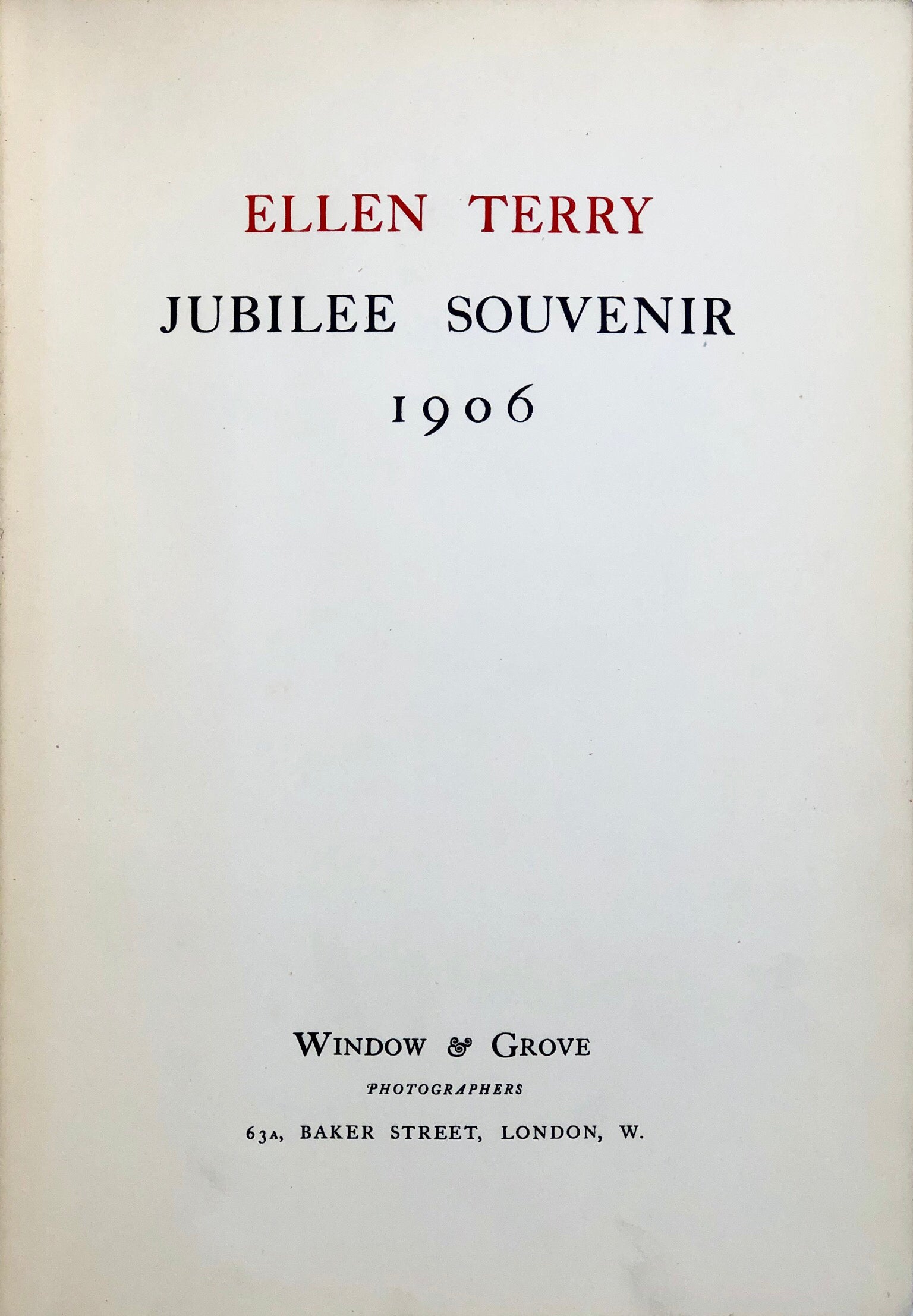 Jubilee Souvenir 1906.