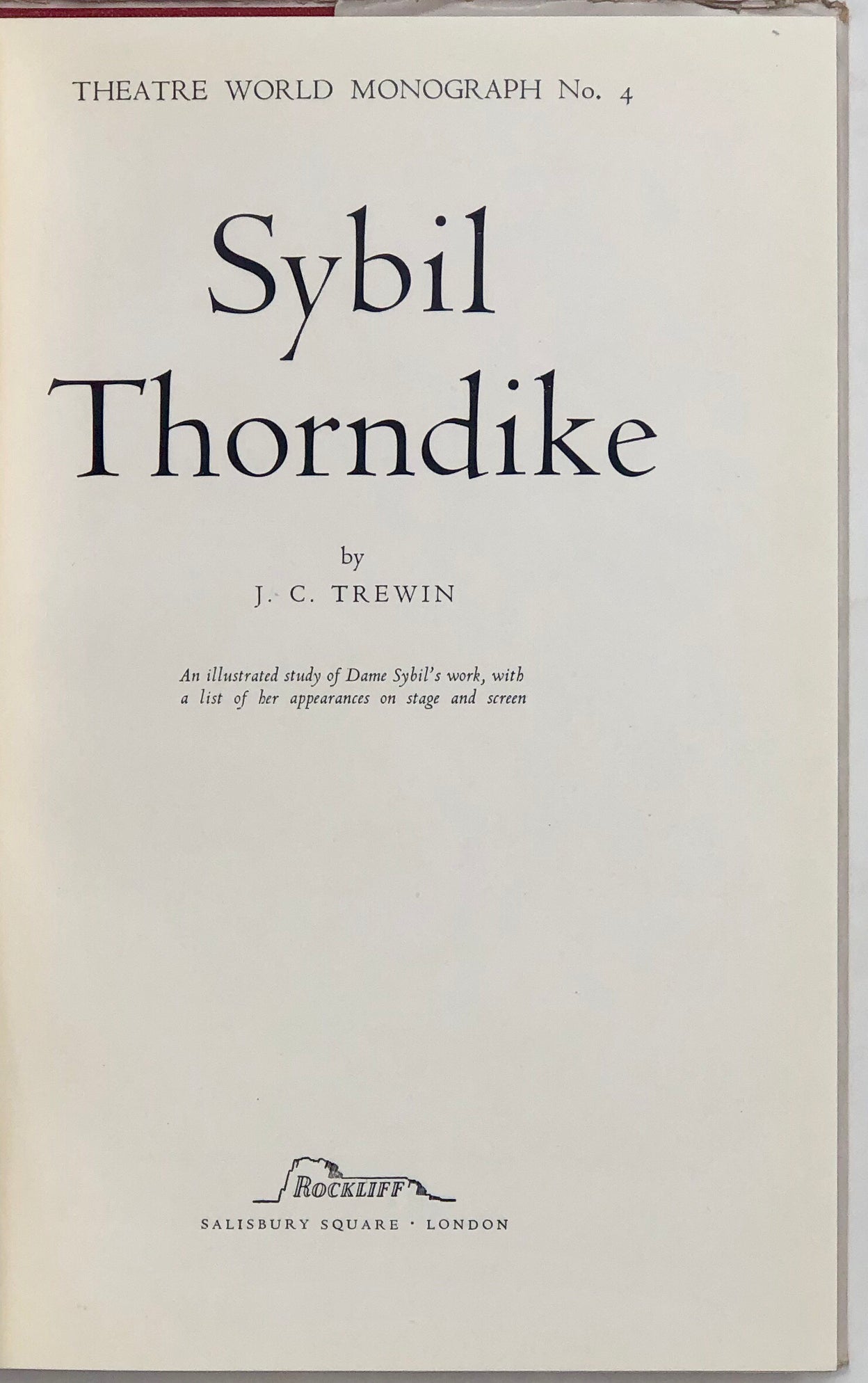 Sybil Thorndike.