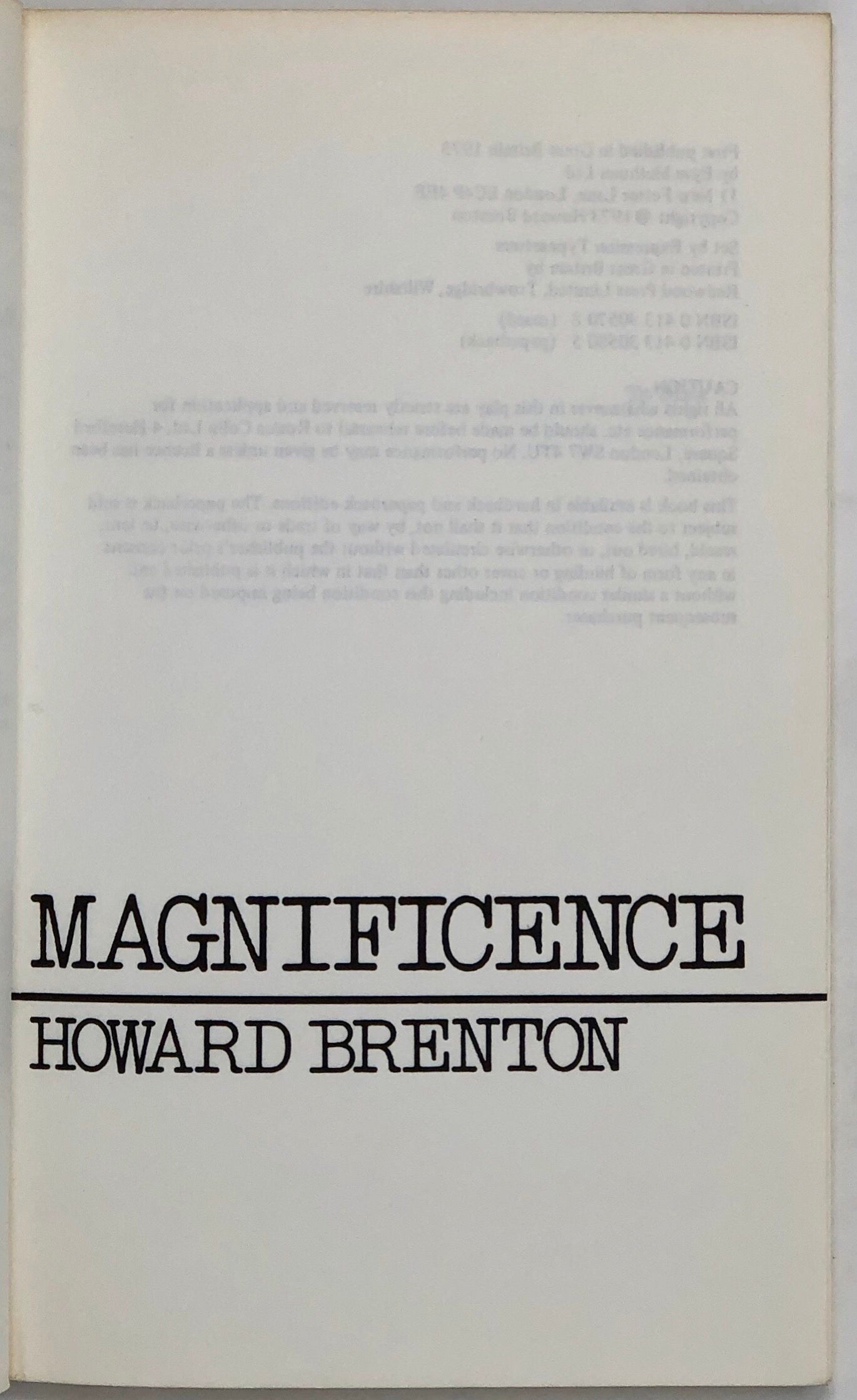 Magnificence.