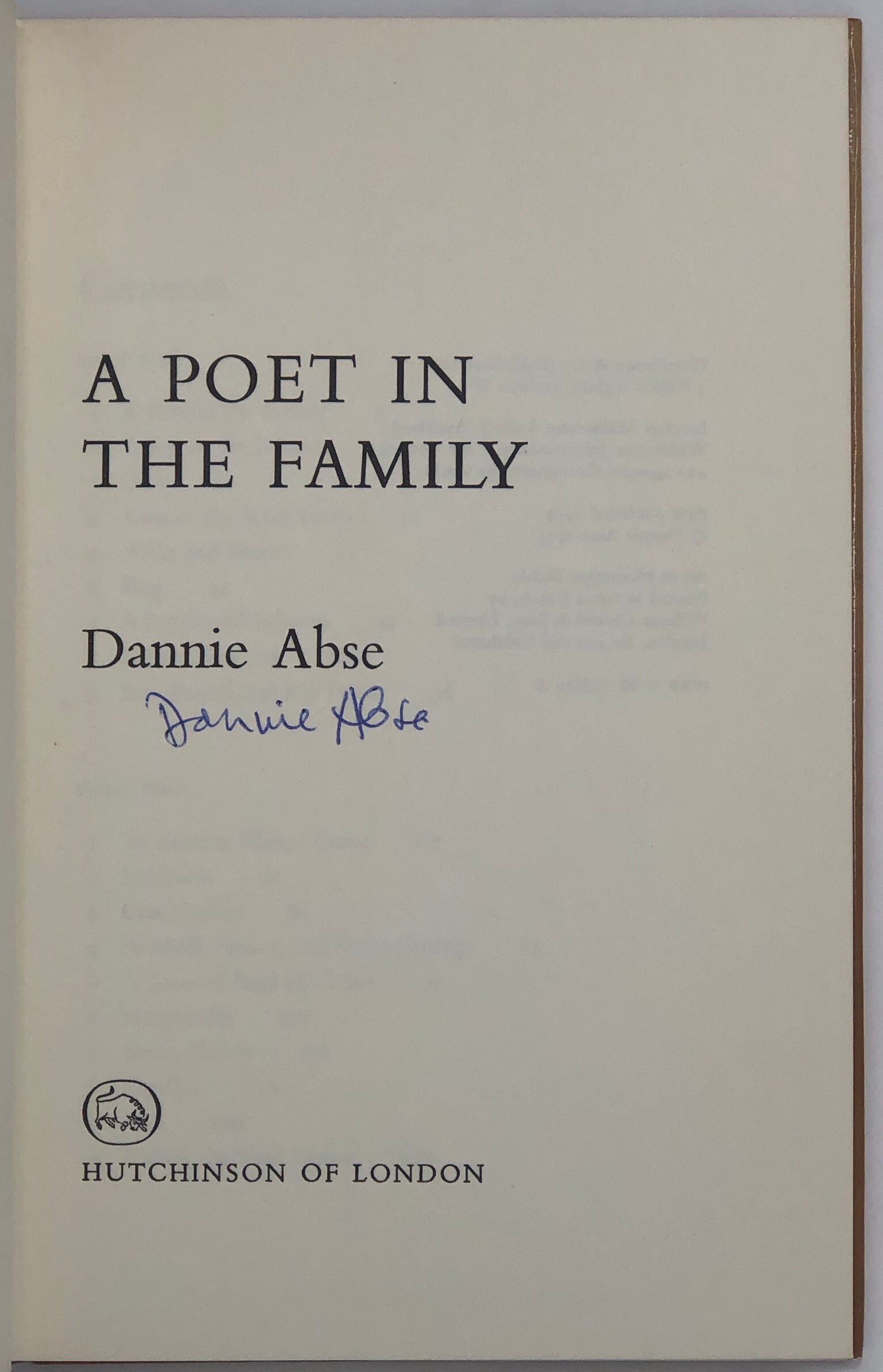A Poet in the Family.
