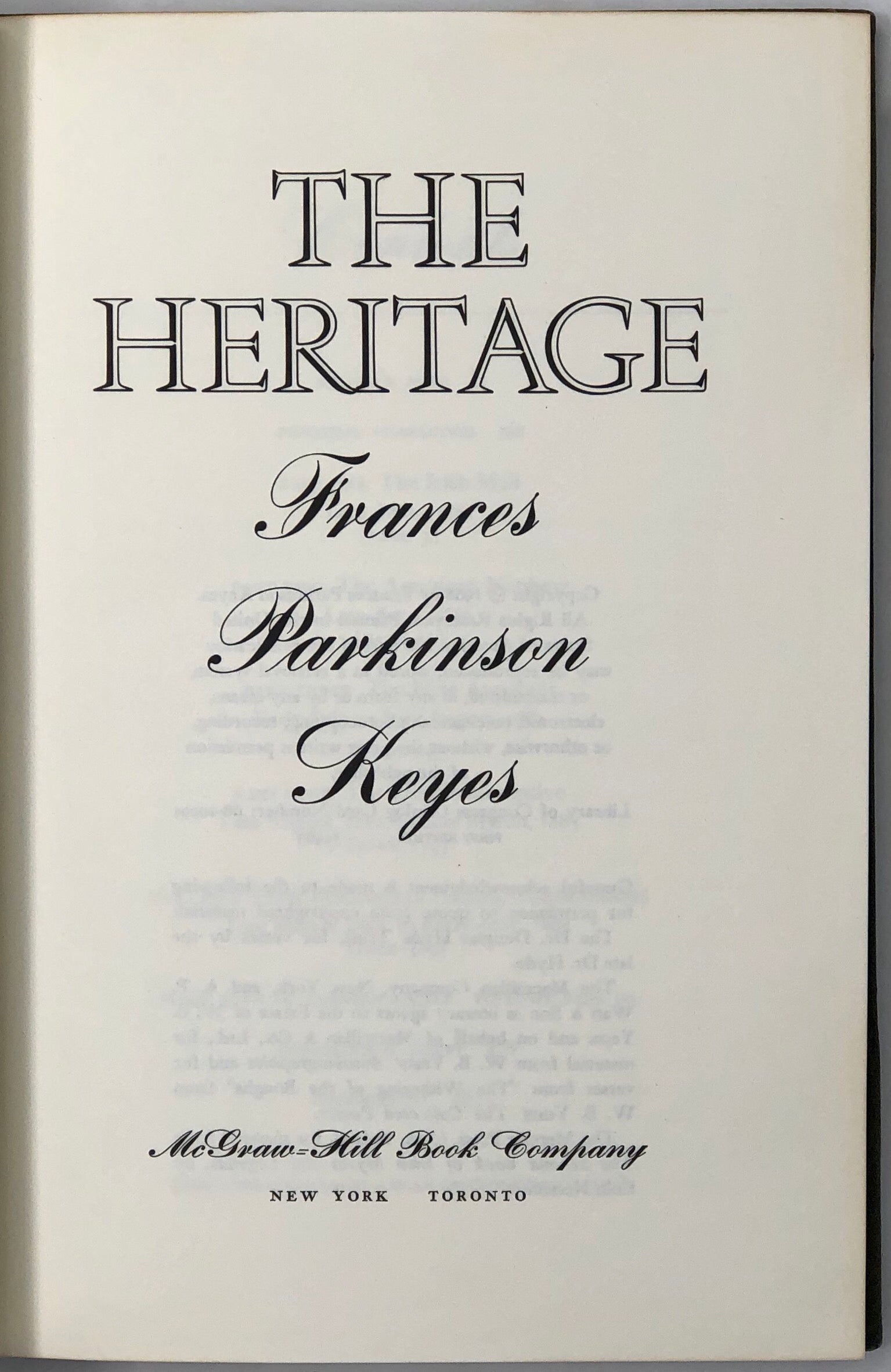 The Heritage.