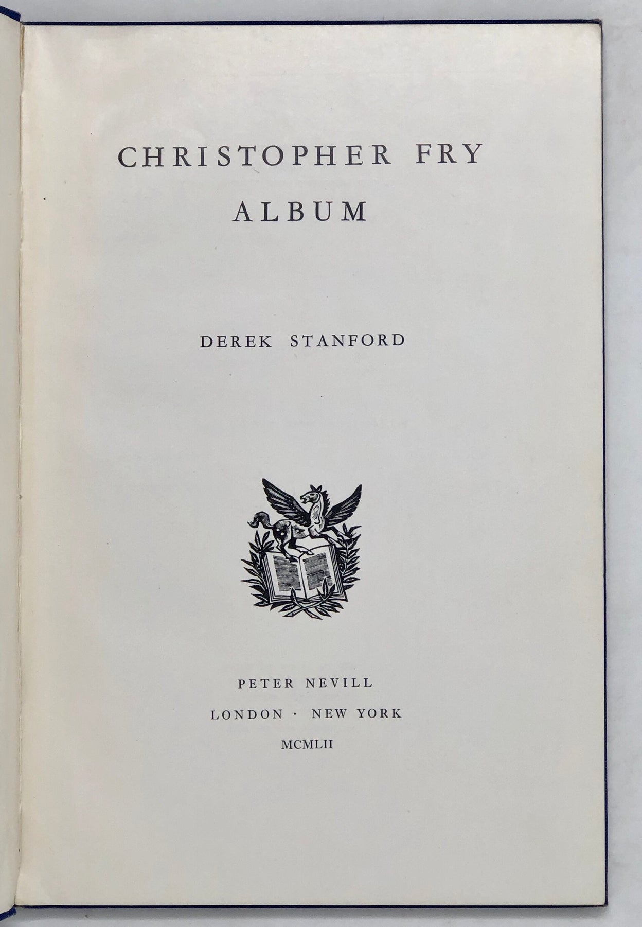 Christopher Fry Album.