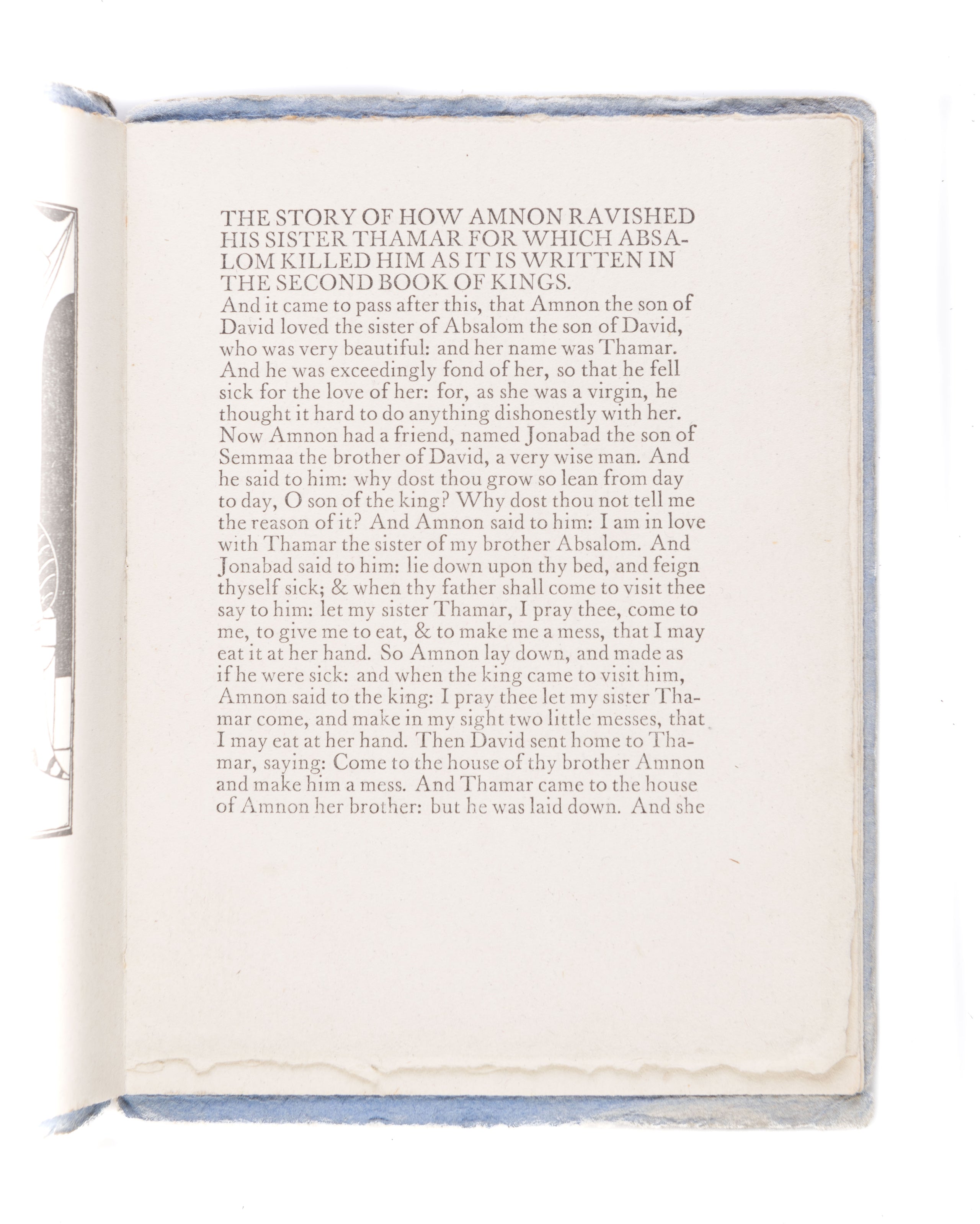 The Story of how Amnon Ravished his Sister Thamar.