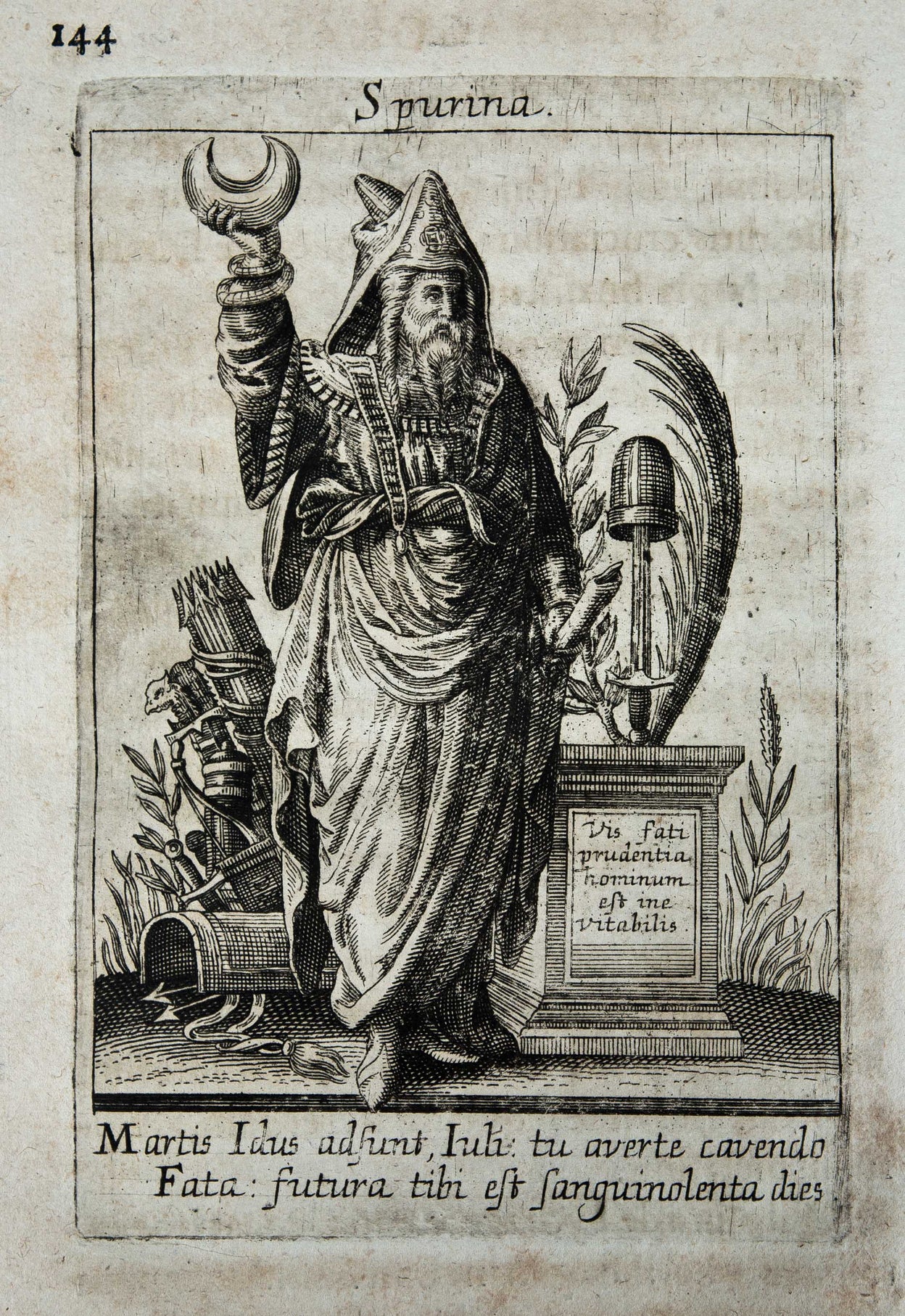 Historia deorum fatidicorum, vatum, sibyllarum, phoebadum, apud priscos illustrtium: cum eorum iconibus. Praeposita est dissertatio de divinatione et oraculis. Cologne, sumptibus Petri Chouet,