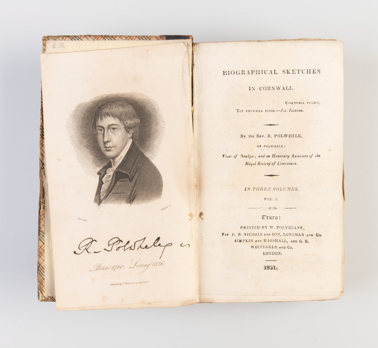 Biographical sketches in Cornwall