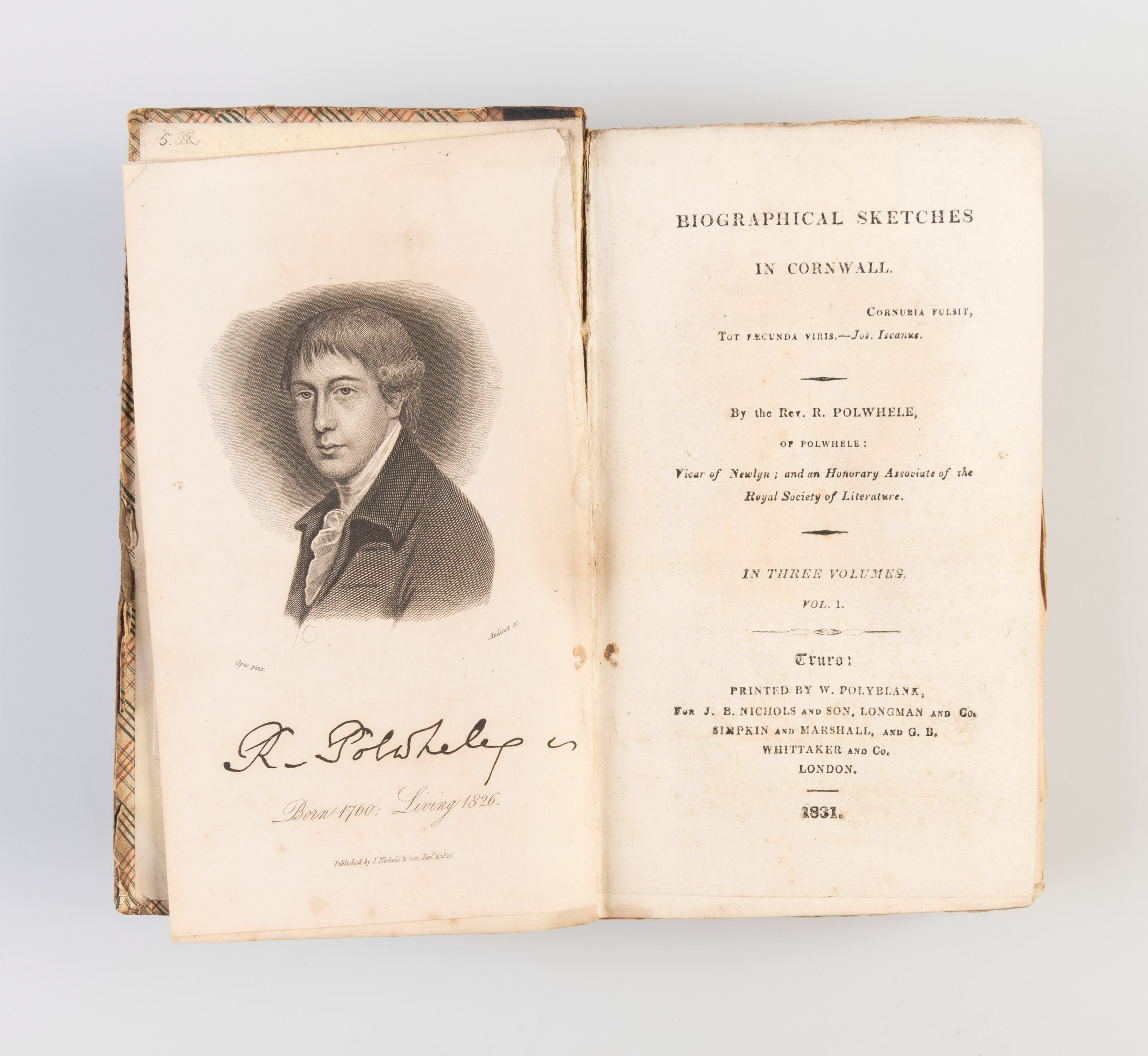 Biographical sketches in Cornwall