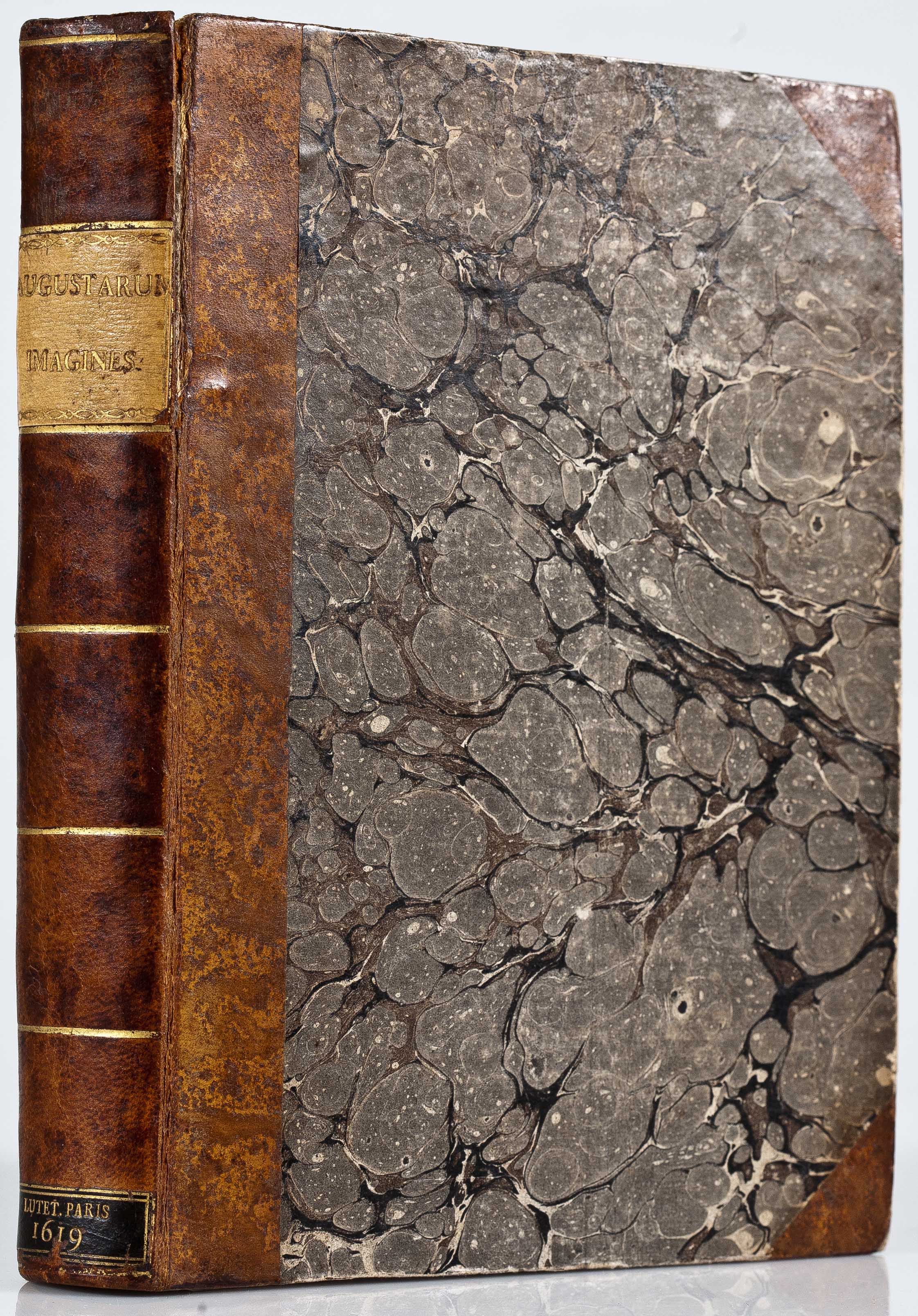 Augustarum imagines . . . Paris, apud Macaeum Ruette, 1619. [Bound with:] Ex libris XXIII commentariorum in vetera imperatorum romanorum numismata. Paris, [n.p.], 1619. Discorso sopra le medaglie de gli antichi. Paris, appresso Maceo Ruette,