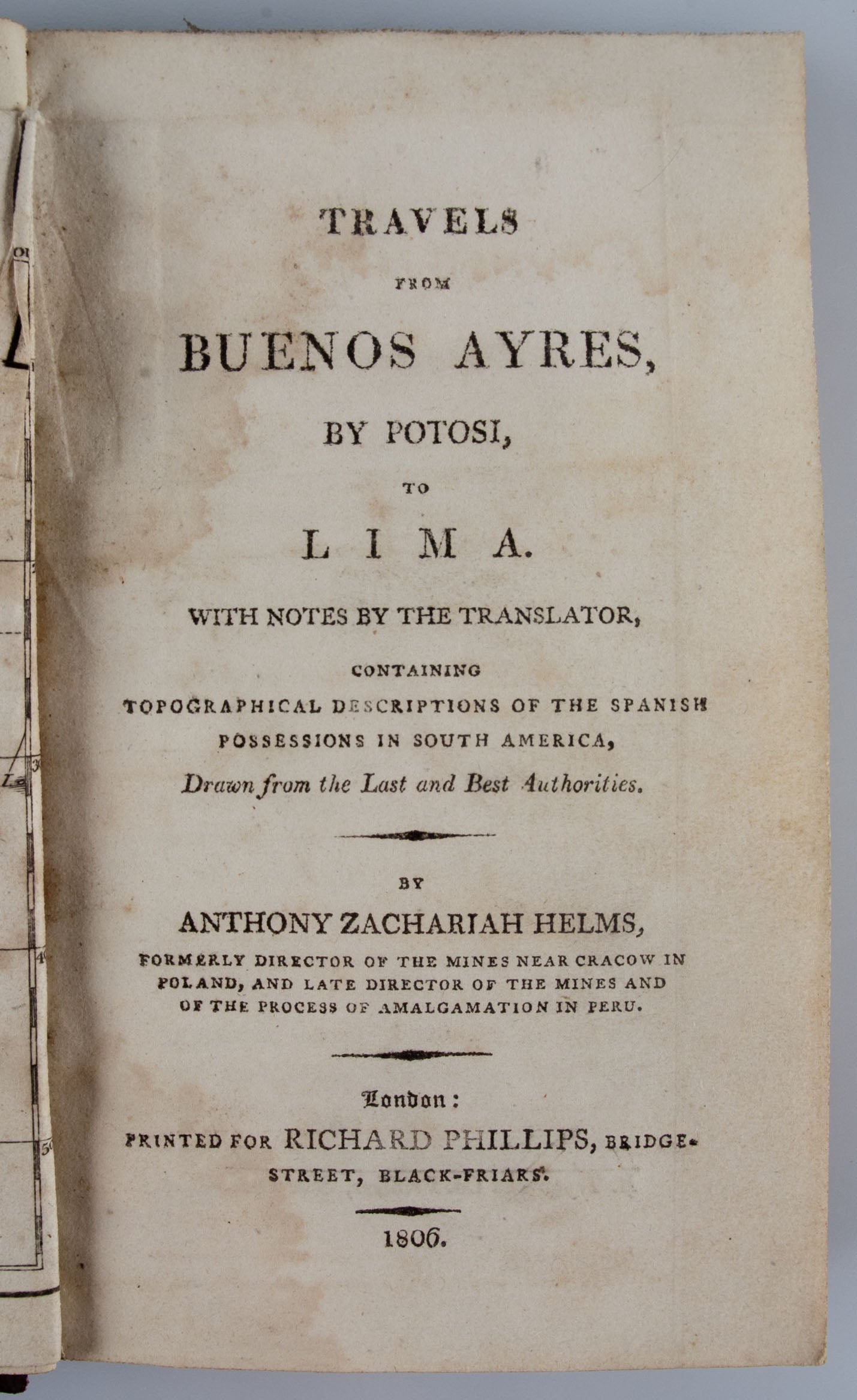 Travels from Buenos Ayres, By Potosi to Lima