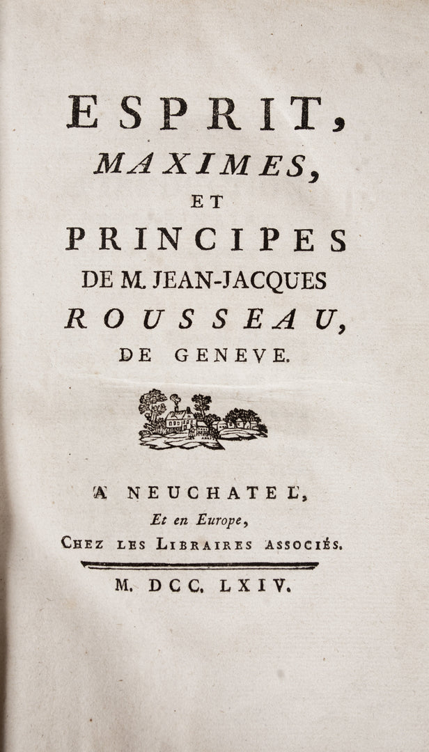 Esprit, maximes, et principes. Neuchatel, et en Europe, chez les librairies associés,