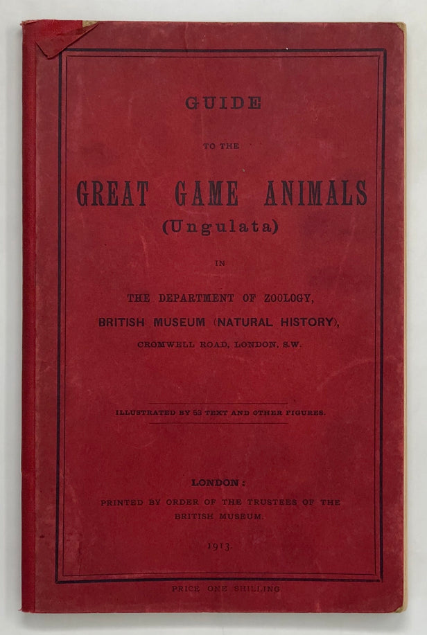 Guide to the Great Game Animals (Ungulata) in the Department of Zoology, British Museum (Natural History).