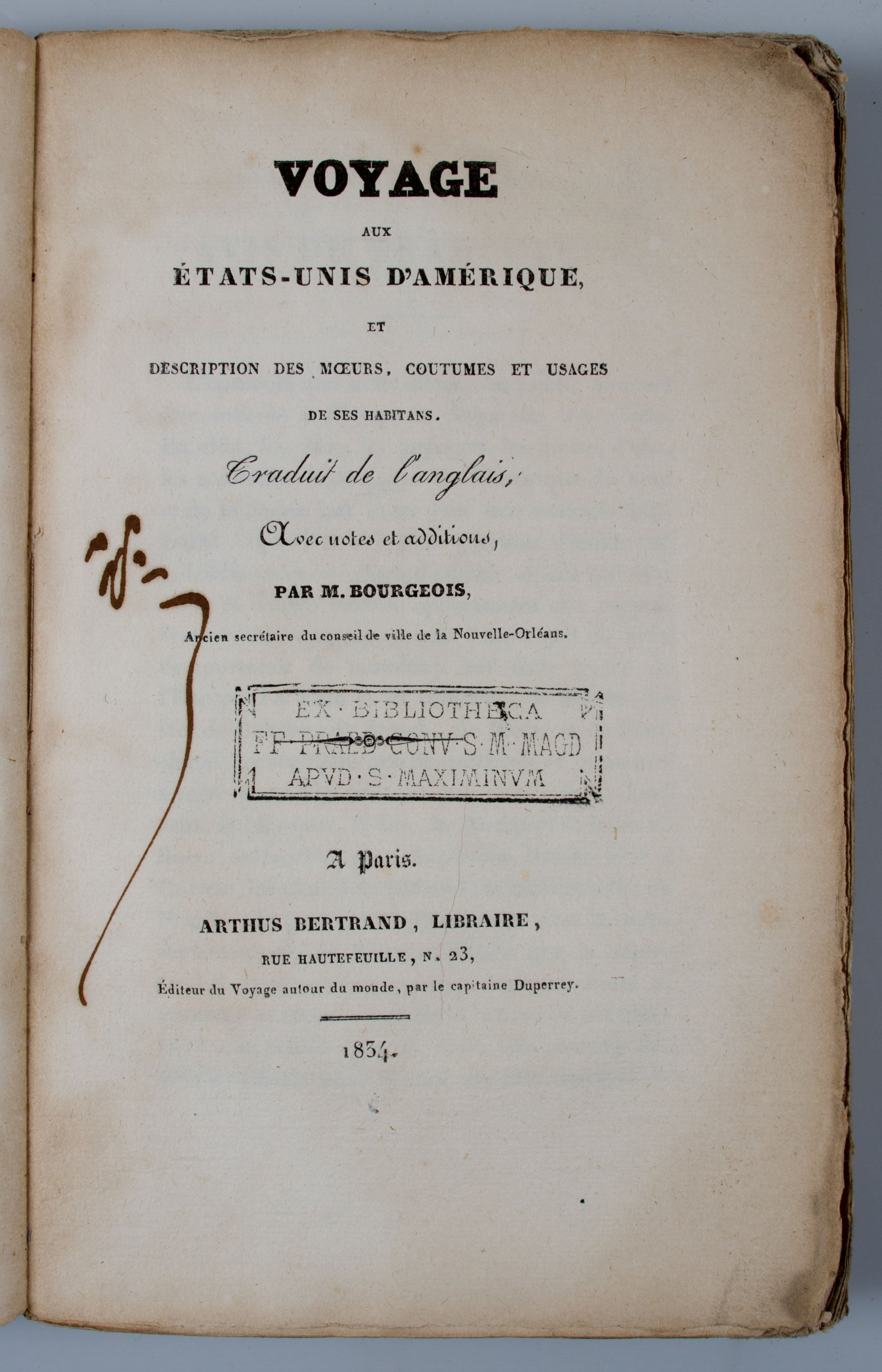 Voyage aux Etats-Unis d'Amérique