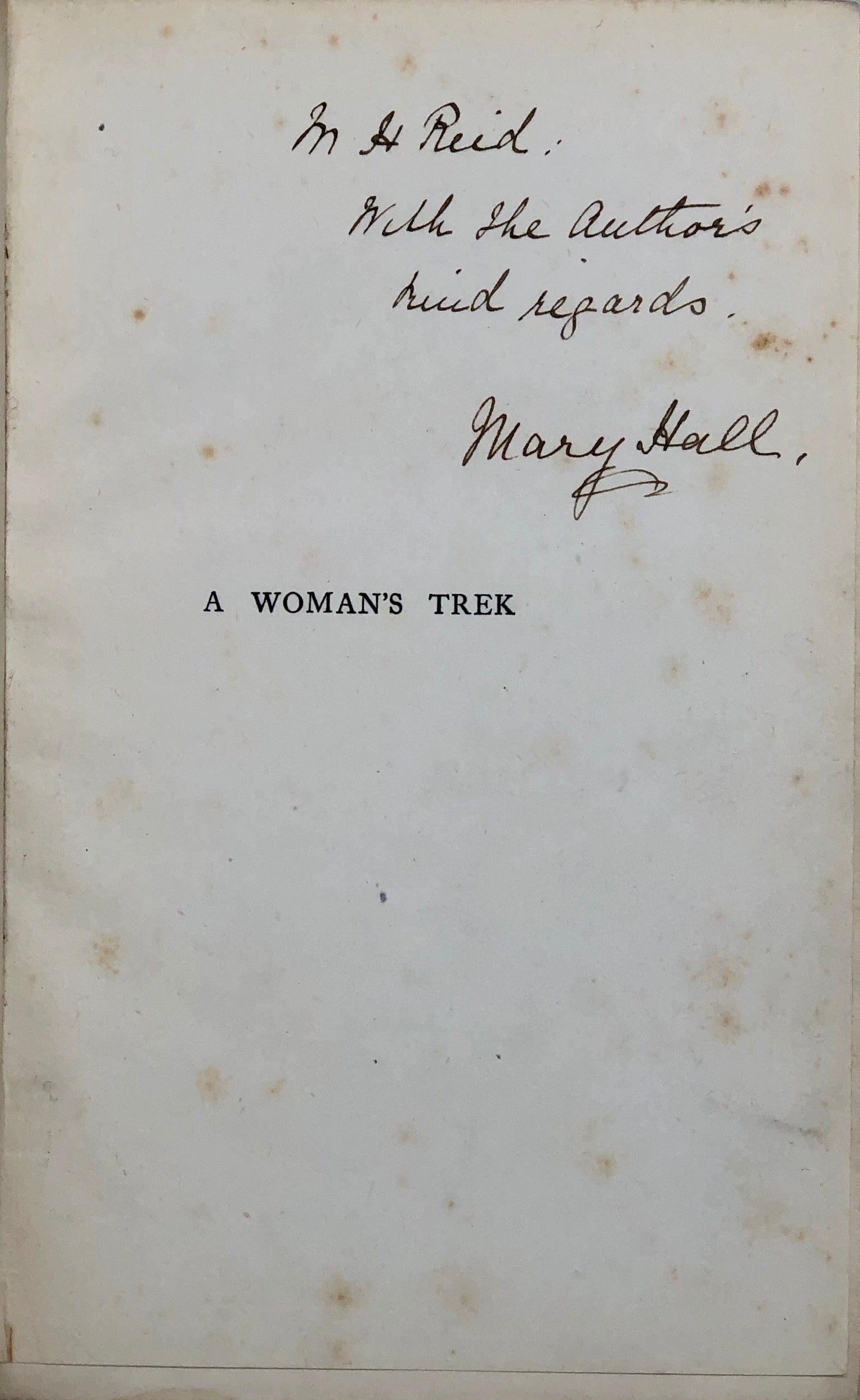 A Woman's Trek from the Cape to Cairo.