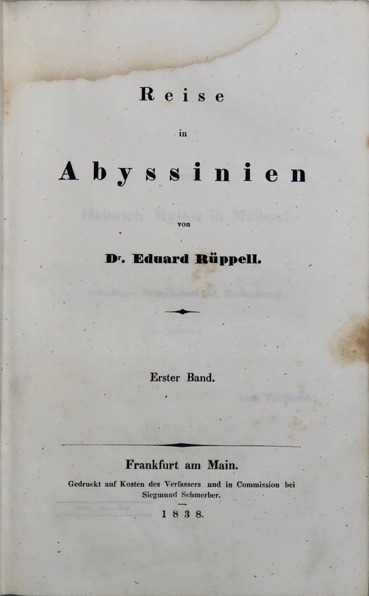 Reise in Abyssinien.