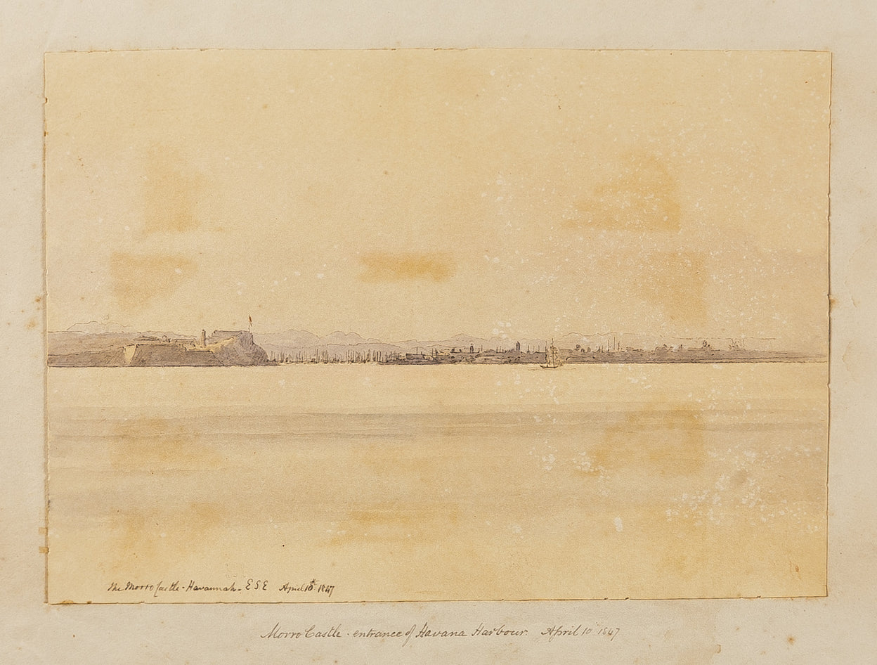 The Morro Castle at the Entrance of Havanah Harbour Saturday April 10th 1847