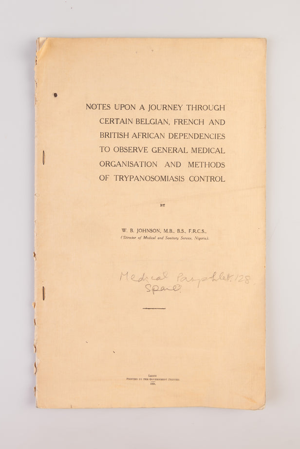 Notes upon a Journey through certain Belgian, French, and British African Dependencies