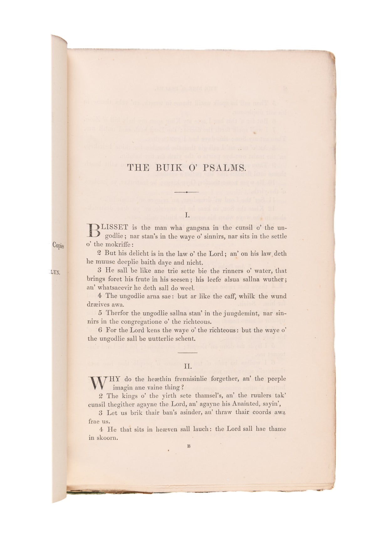 The Book of Psalms in Lowland Scotch: