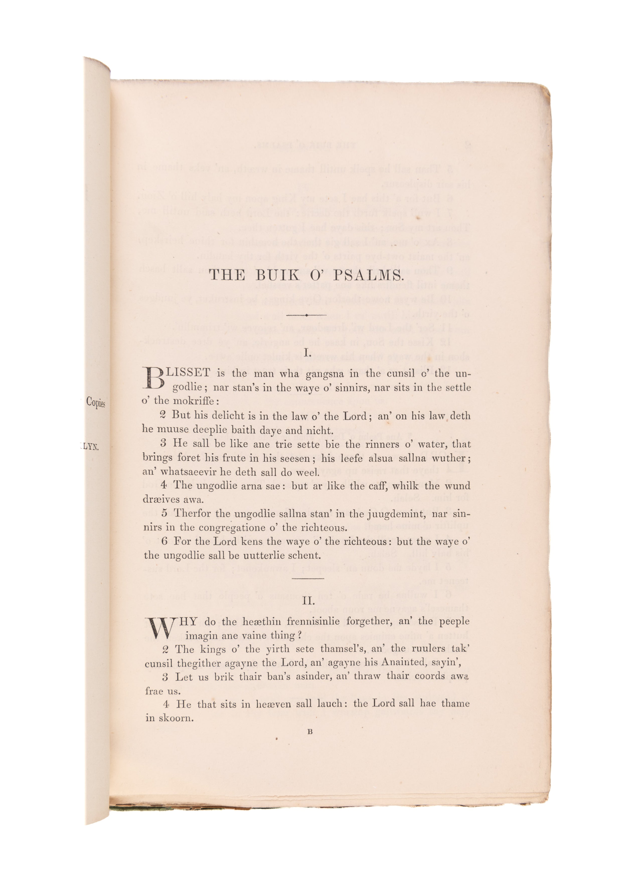 The Book of Psalms in Lowland Scotch: