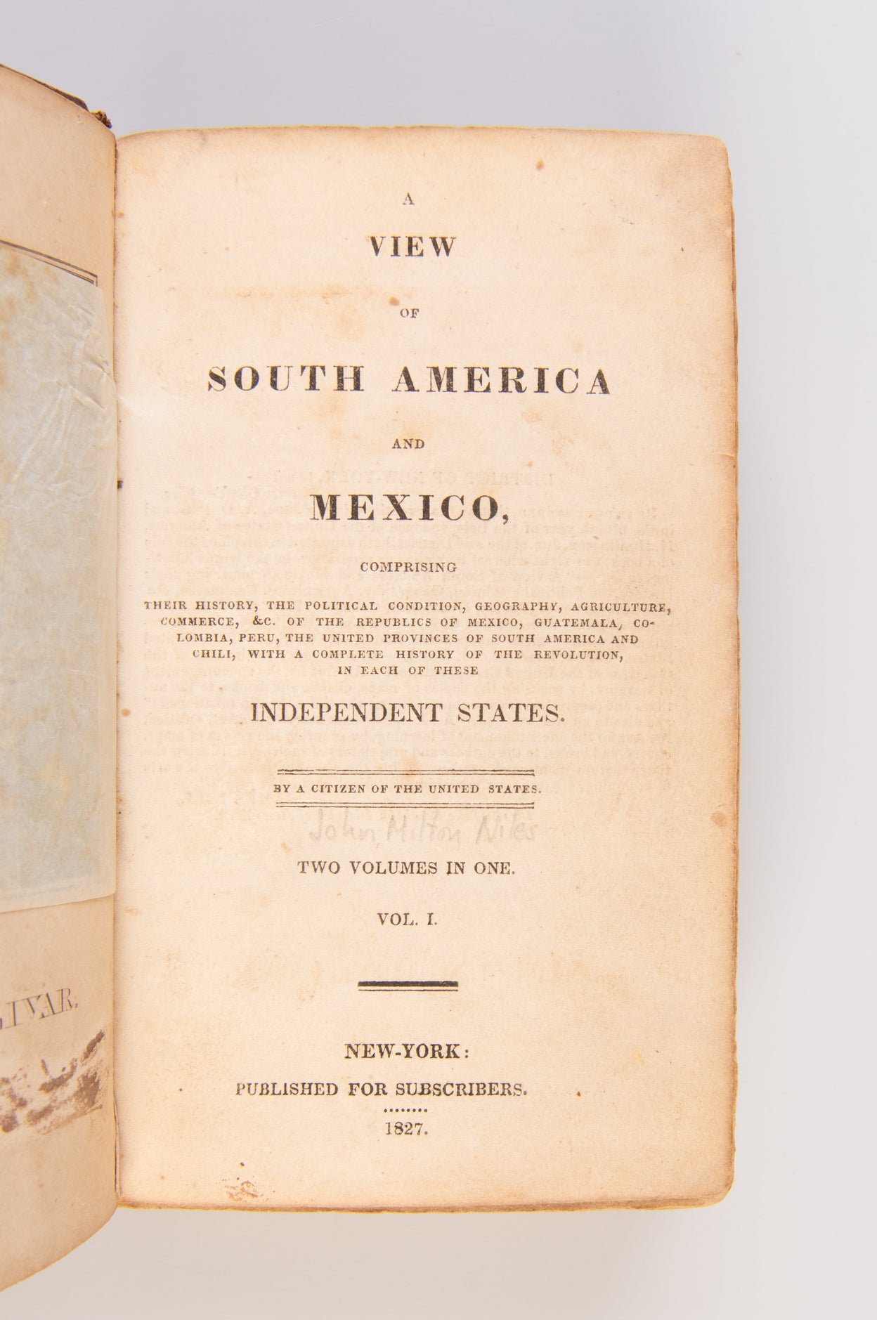 A View of South America and Mexico