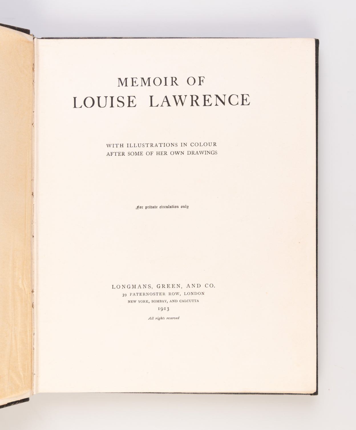Memoir of Louise Lawrence.