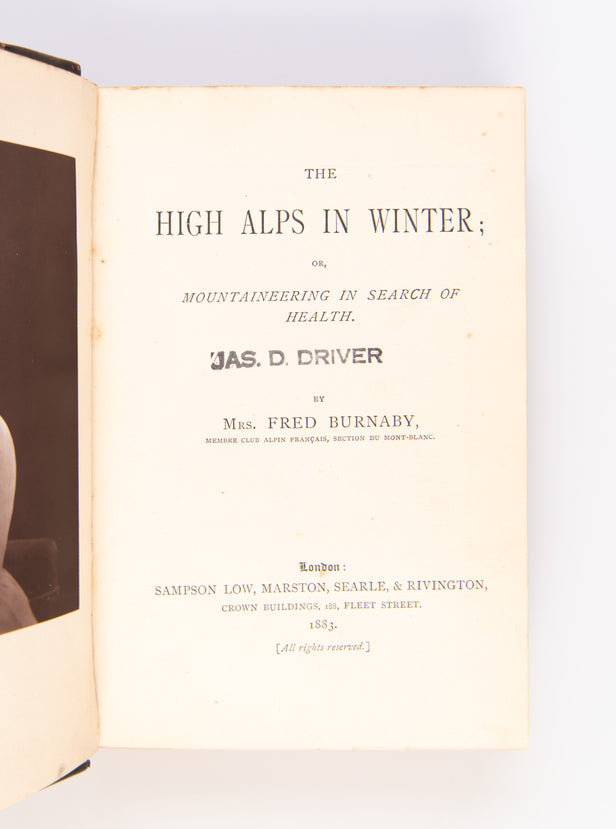 The High Alps in Winter;