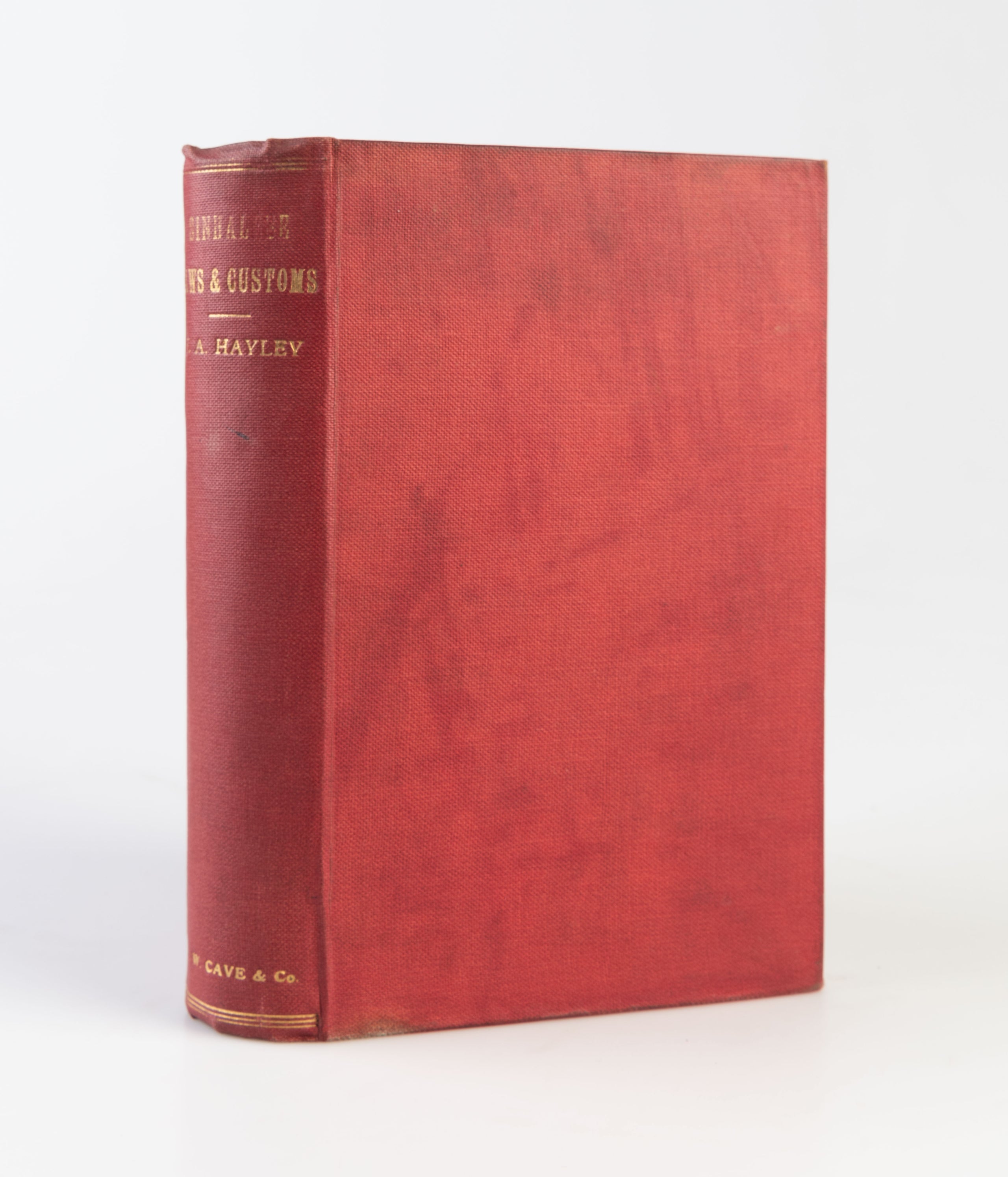 A Treatise onThe Laws and Customs of the Sinhalese, including the portions still surviving under the name Kandyan Law. With Appendices containing Simon Sawers' Memoranda, Notes of Early Decisions, Examples of Deeds, etc.