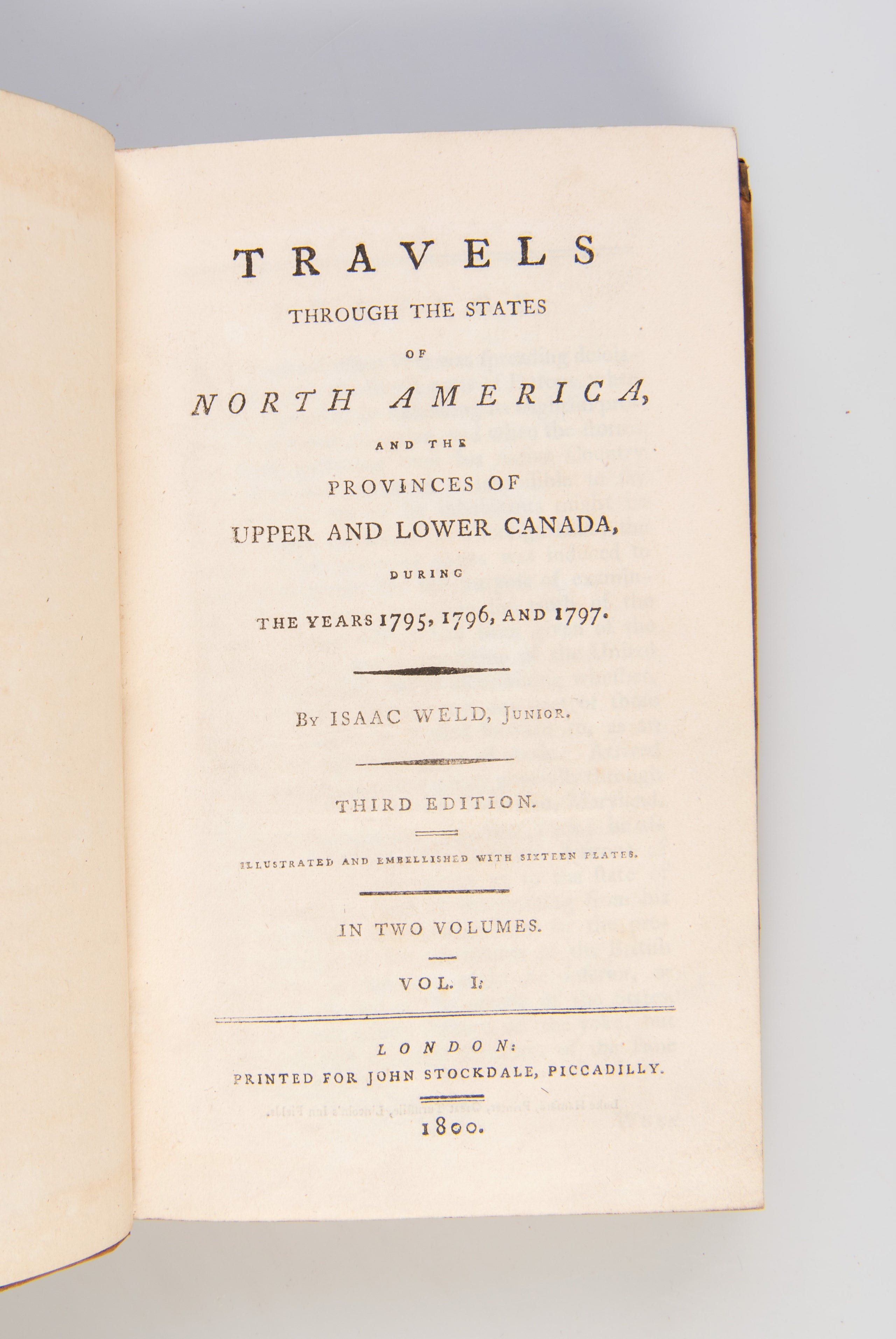Travels through the States of North America and the Provinces of Upper and Lower Canada, During the Years 1795-97
