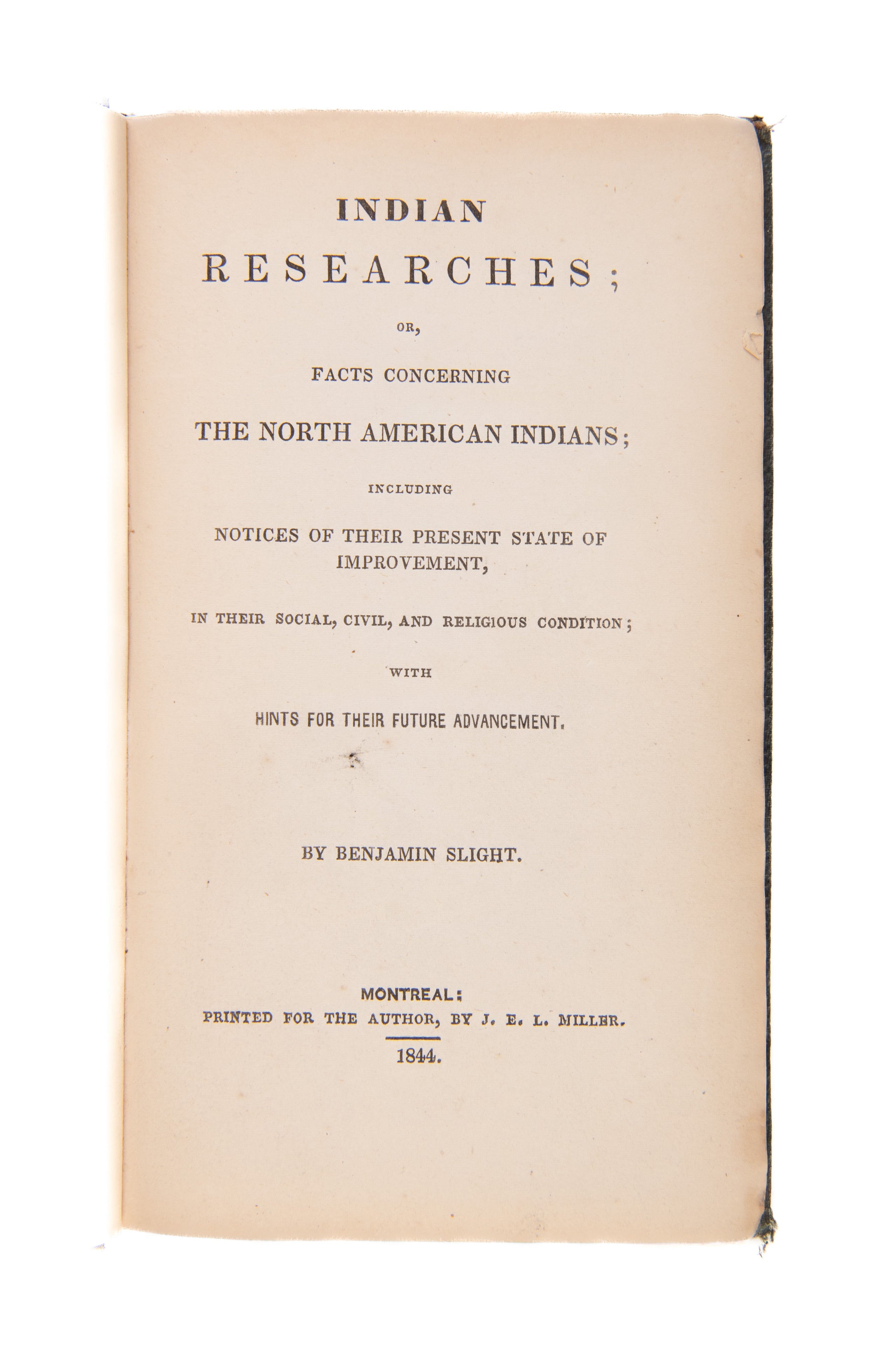 Indian Researches; or, Facts Concerning the North American Indians;