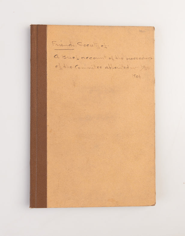 A Brief Account of the Proceedings of the Committee appointed in the year 1795 by the yearly meeting of Friends of Pennsylvania, New-Jersey, &c. for Promoting The Improvement and Gradual Civilization of The Indian Natives.