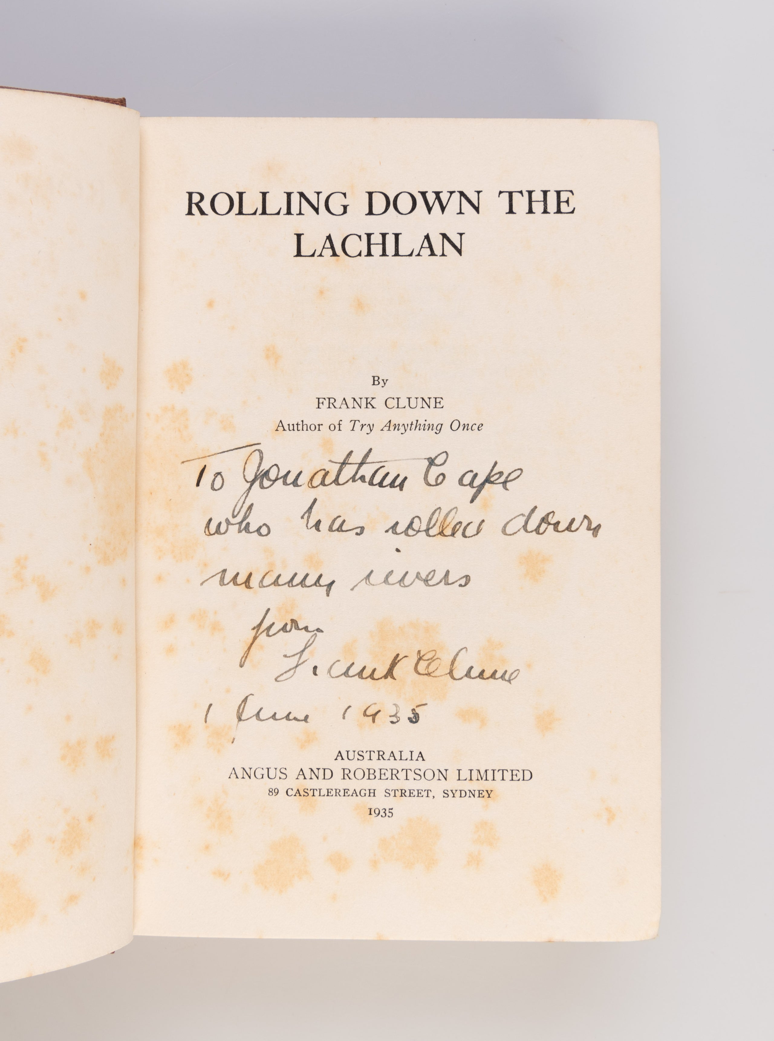 Rolling Down the Lachlan.