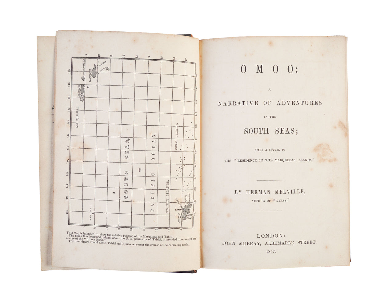 Omoo: A Narrative of Adventures in the South Seas; a sequel to 'Residence in the Marquesas Islands'