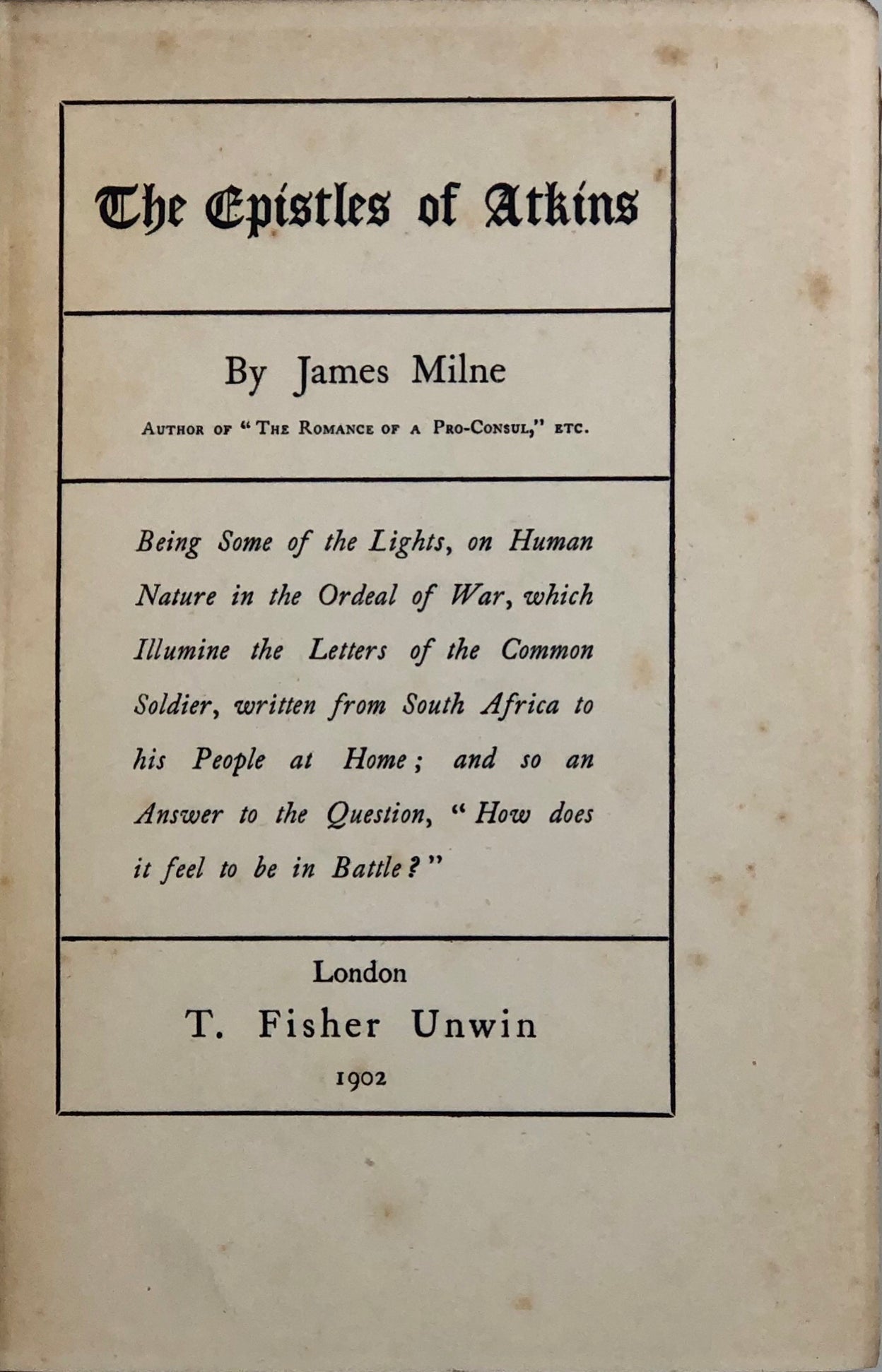 The Epistles of Atkins.