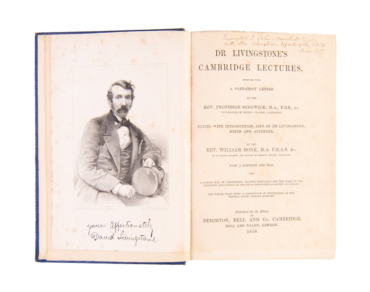 Dr. Livingstone's Cambridge Lectures,