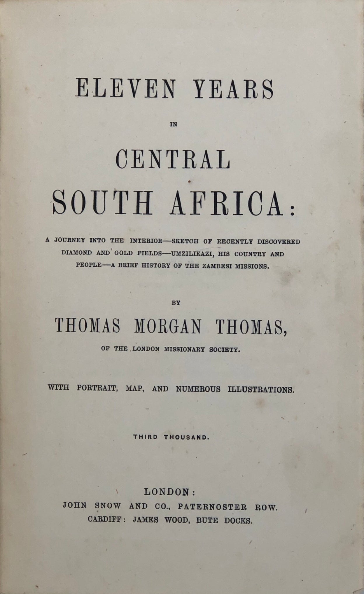 Eleven Years in Central South Africa.