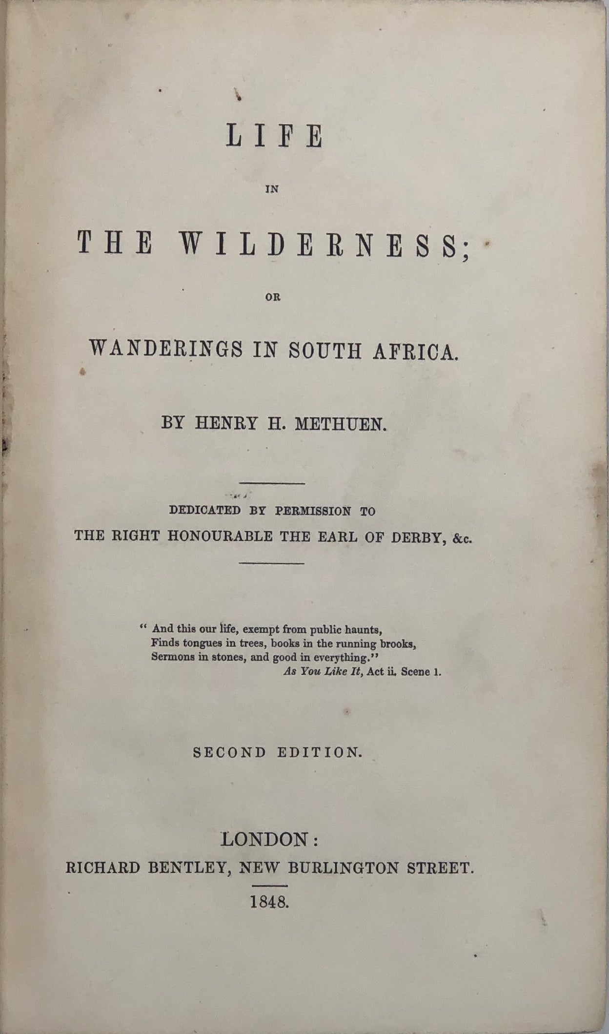 Life in the Wilderness;