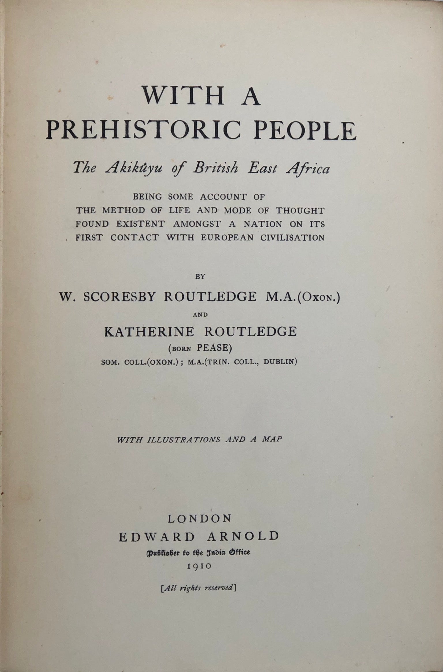 With a Prehistoric People;