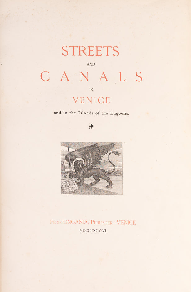 Streets and Canals of Venice.