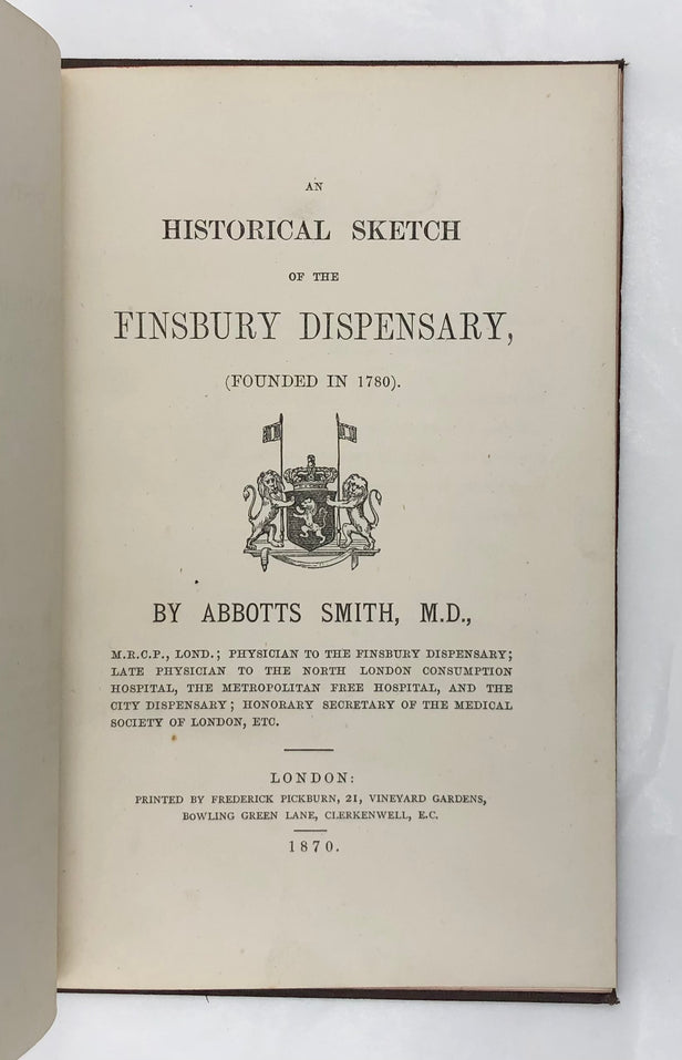 An Historical Sketch of the Finsbury Dispensary,