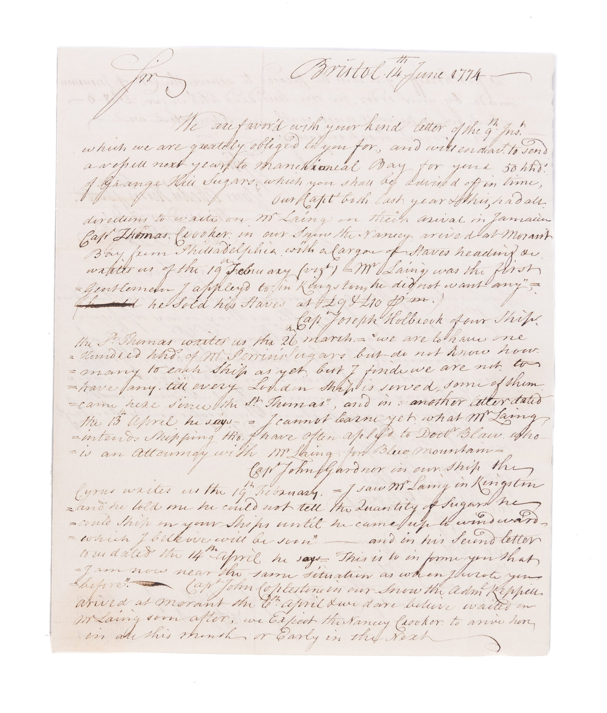 Two ALS from Davis & Co. to William Perrin
