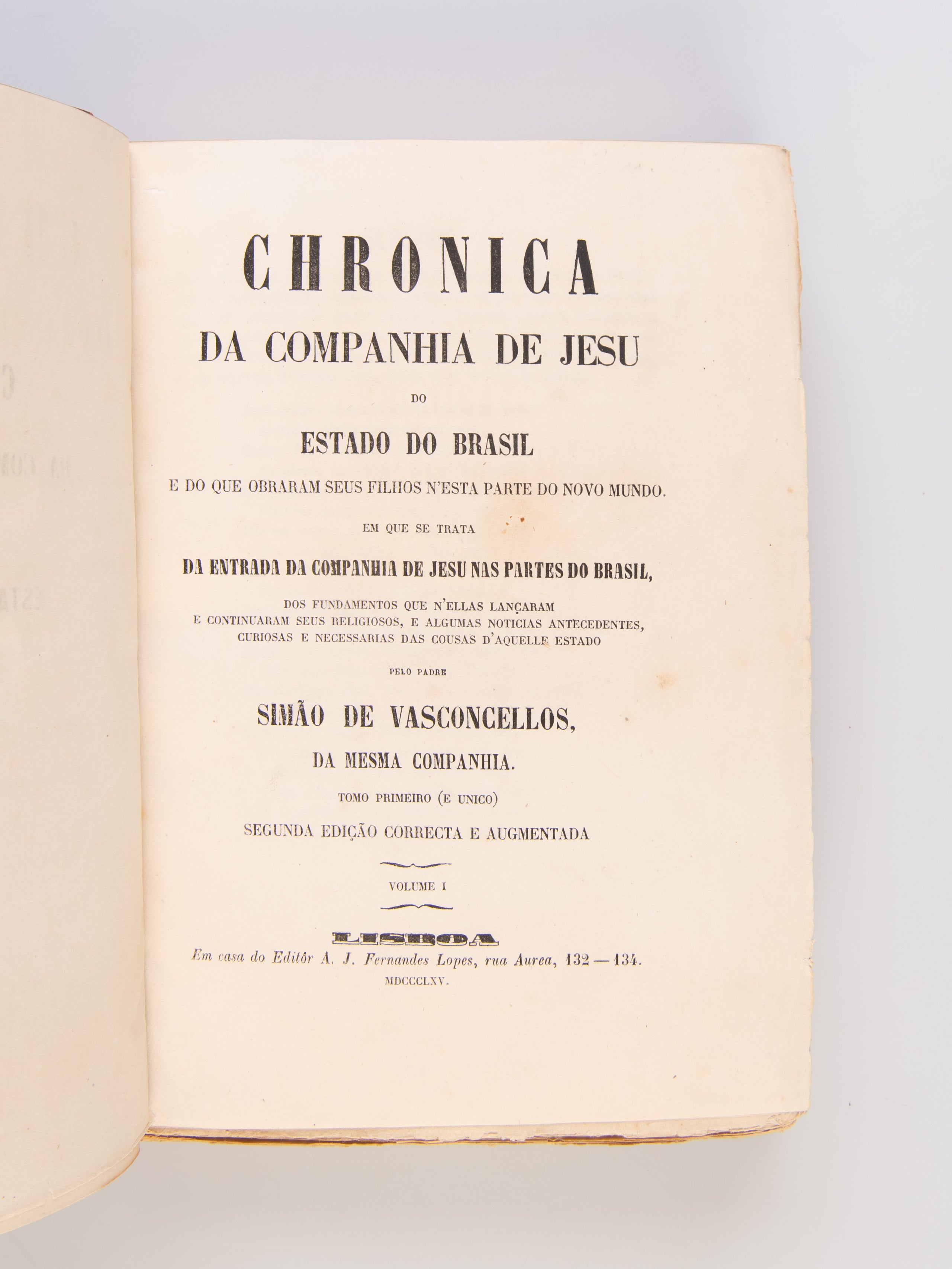 Chronica da Companhia de Jesu do Estado do Brasil.