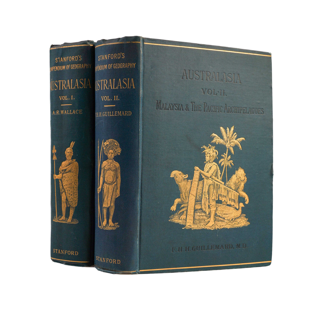 Australasia; edited and arranged by Alfred R. Wallace. (Stanford's Compendium of Geography and Travel series). I. Australia and New Zealand. II. Malaysia and the Pacific Archipelagoes.