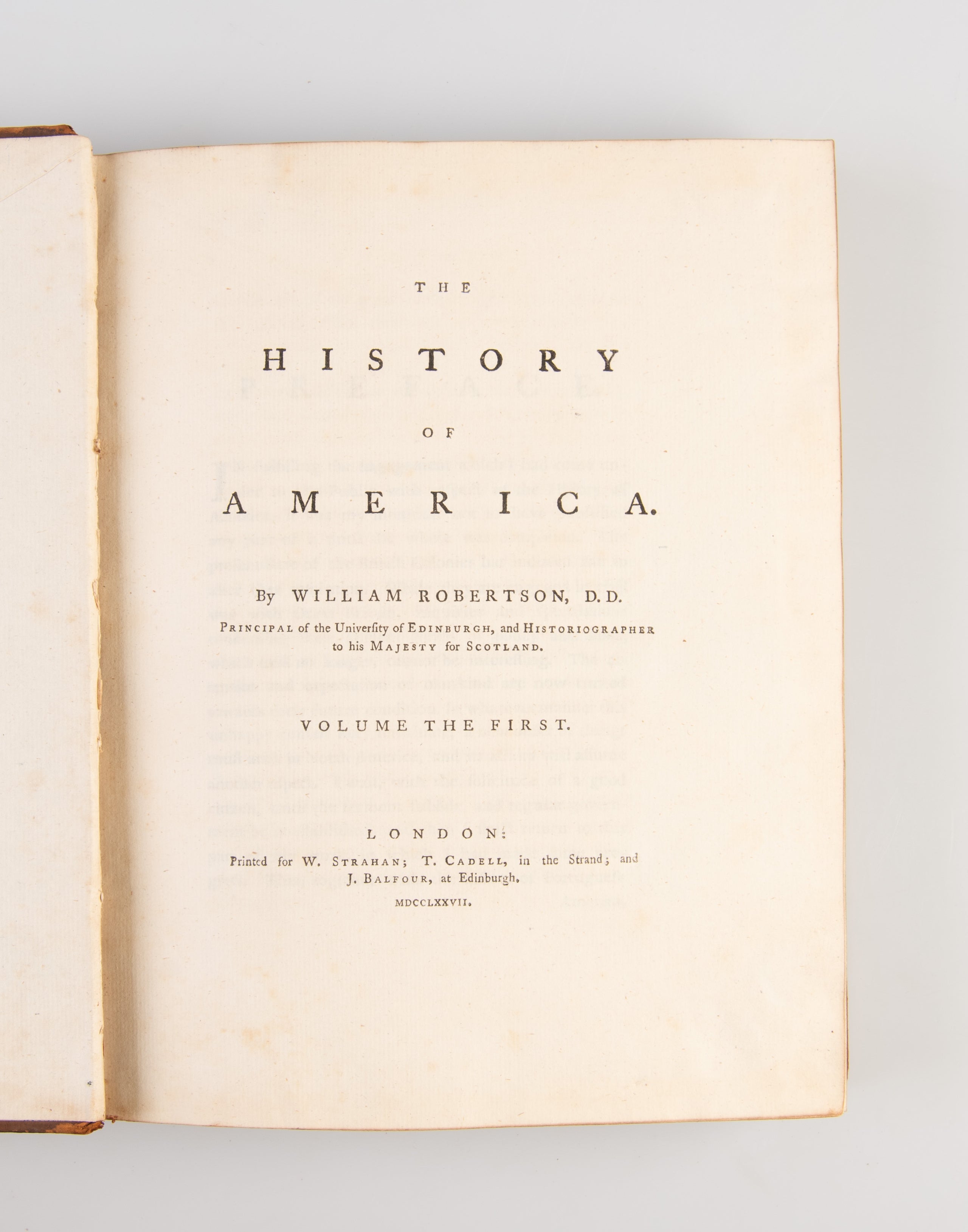 The History of America.