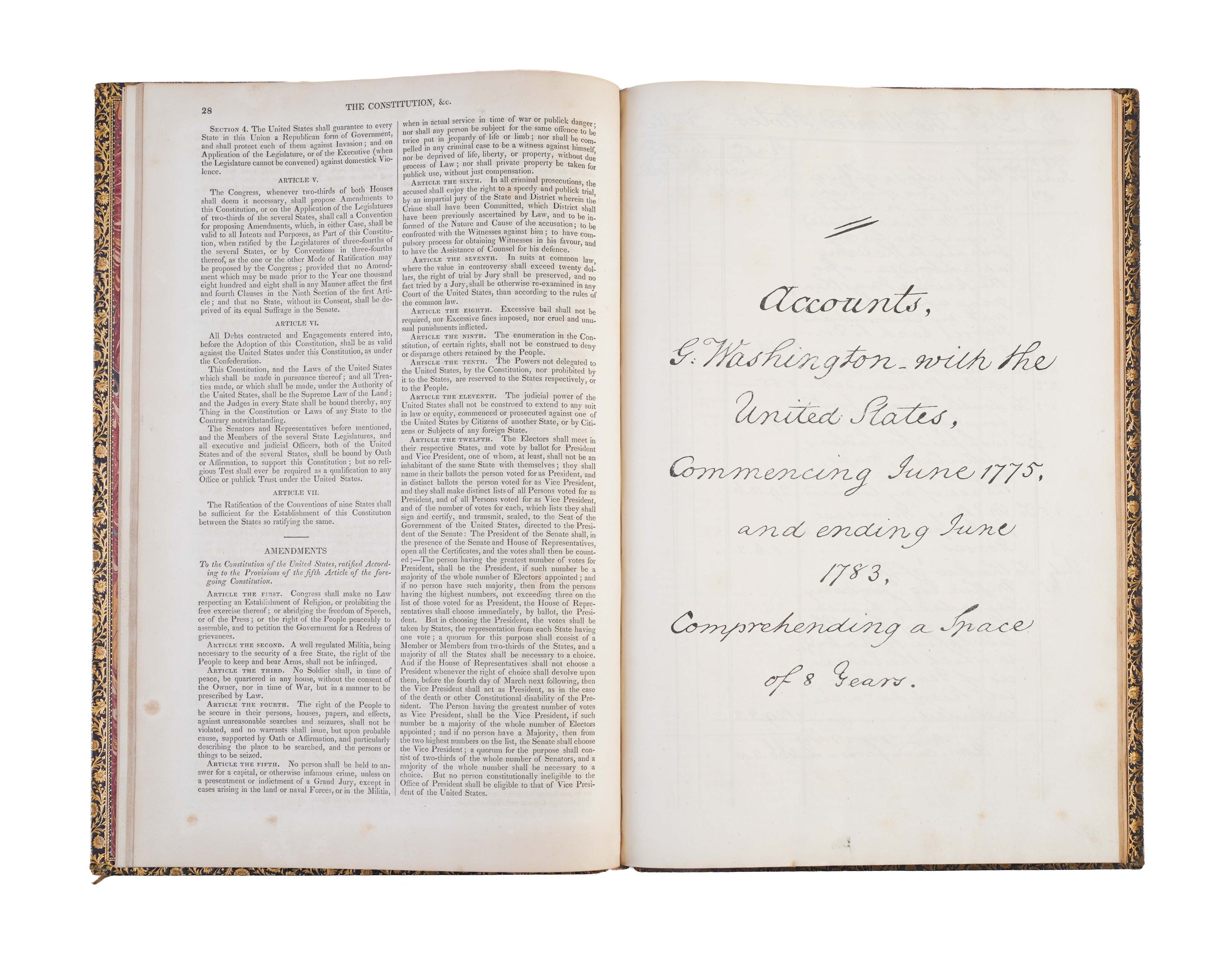 Monuments of Washington's Patriotism: containing a Facsimile of his Publick Accounts kept during the Revoutionary War;
